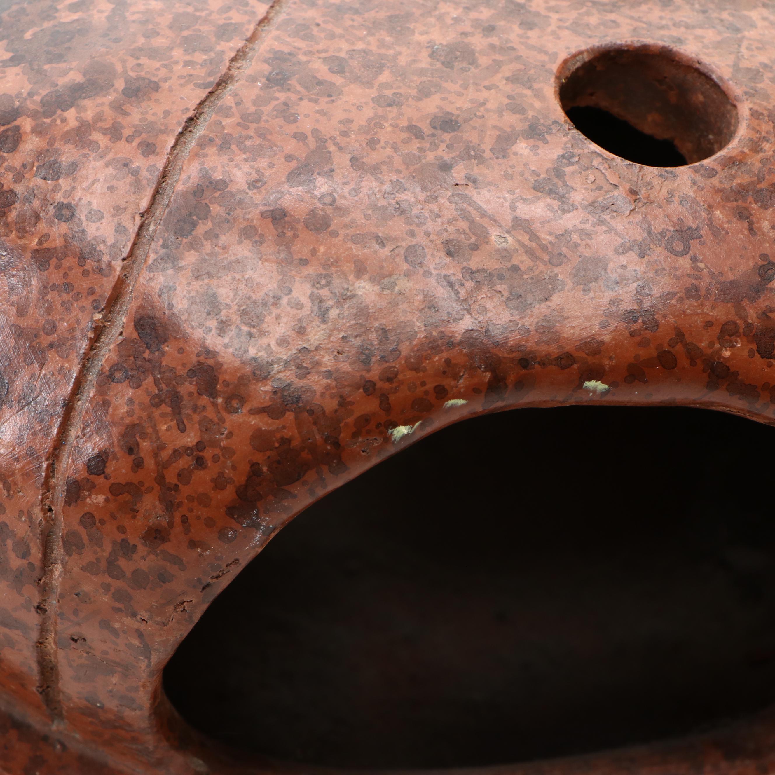 Speckled Terracotta Snail Candle Holder