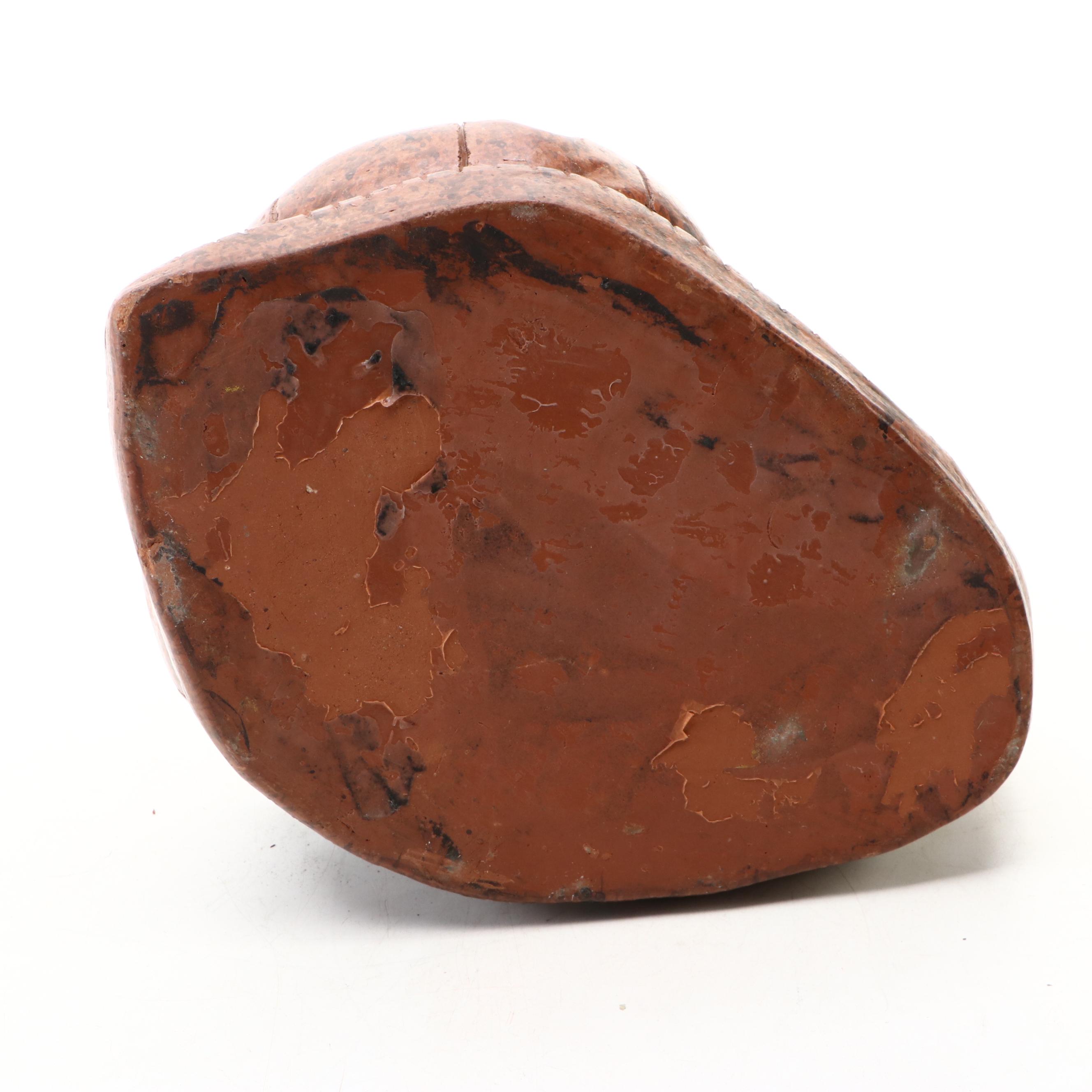 Speckled Terracotta Snail Candle Holder