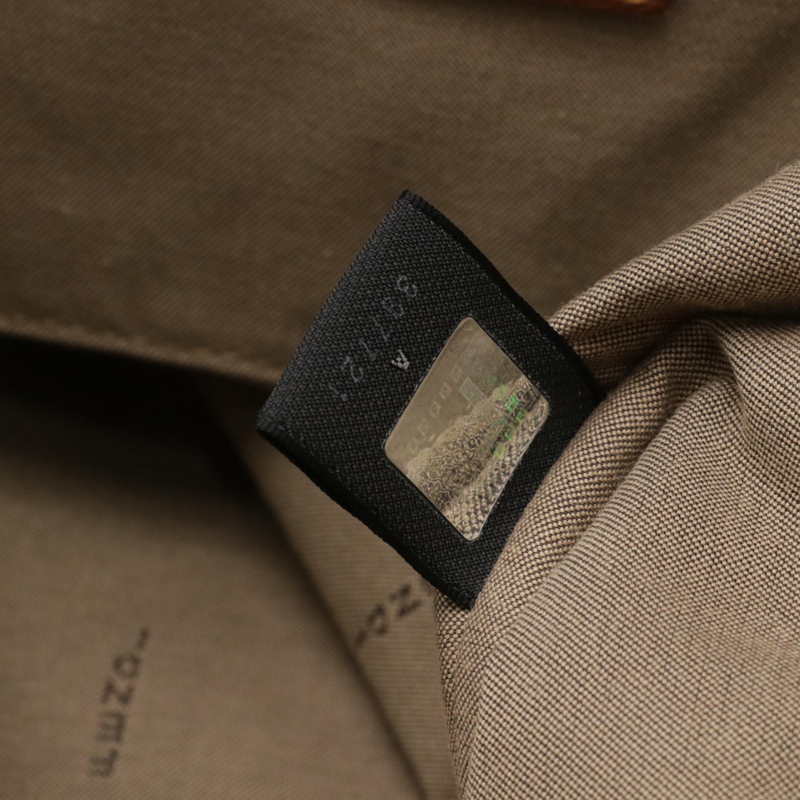 Fendi Tote Bag in Zucchino Jacquard Canvas and Leather Trim