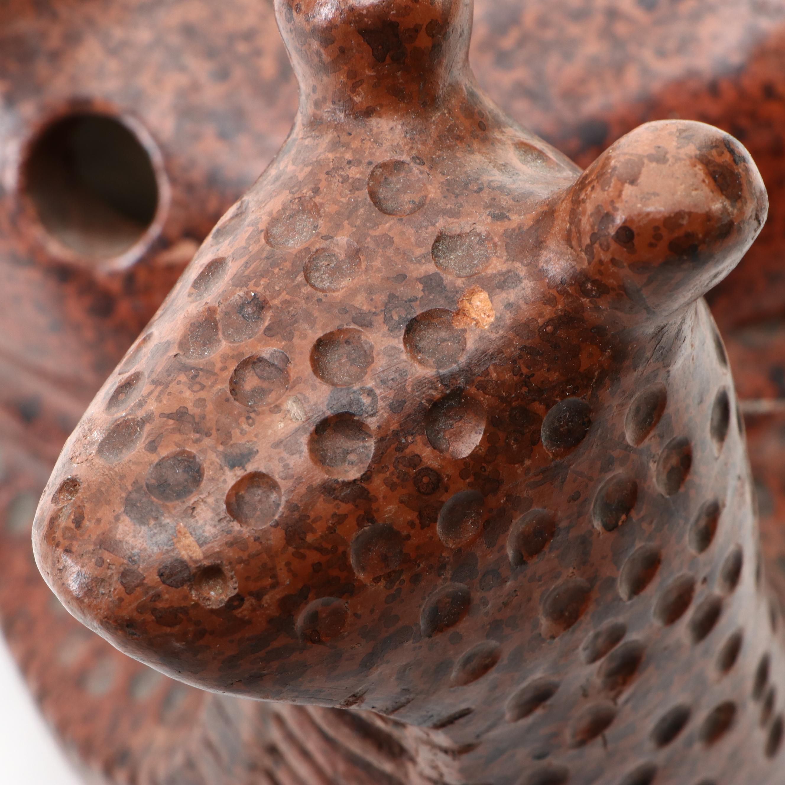Speckled Terracotta Snail Candle Holder