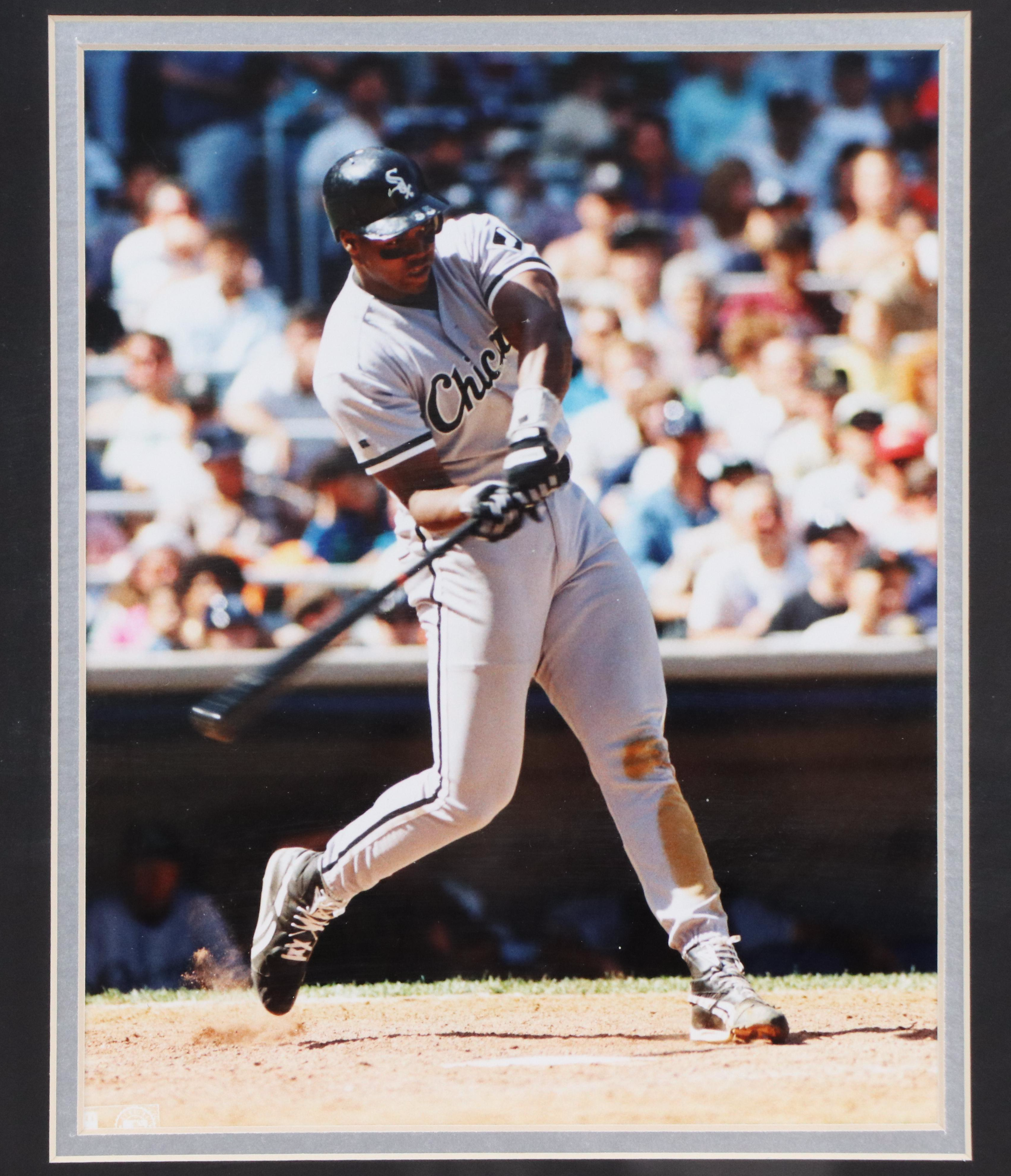 Frank Thomas Chicago White Sox Baseball Card and Print Display