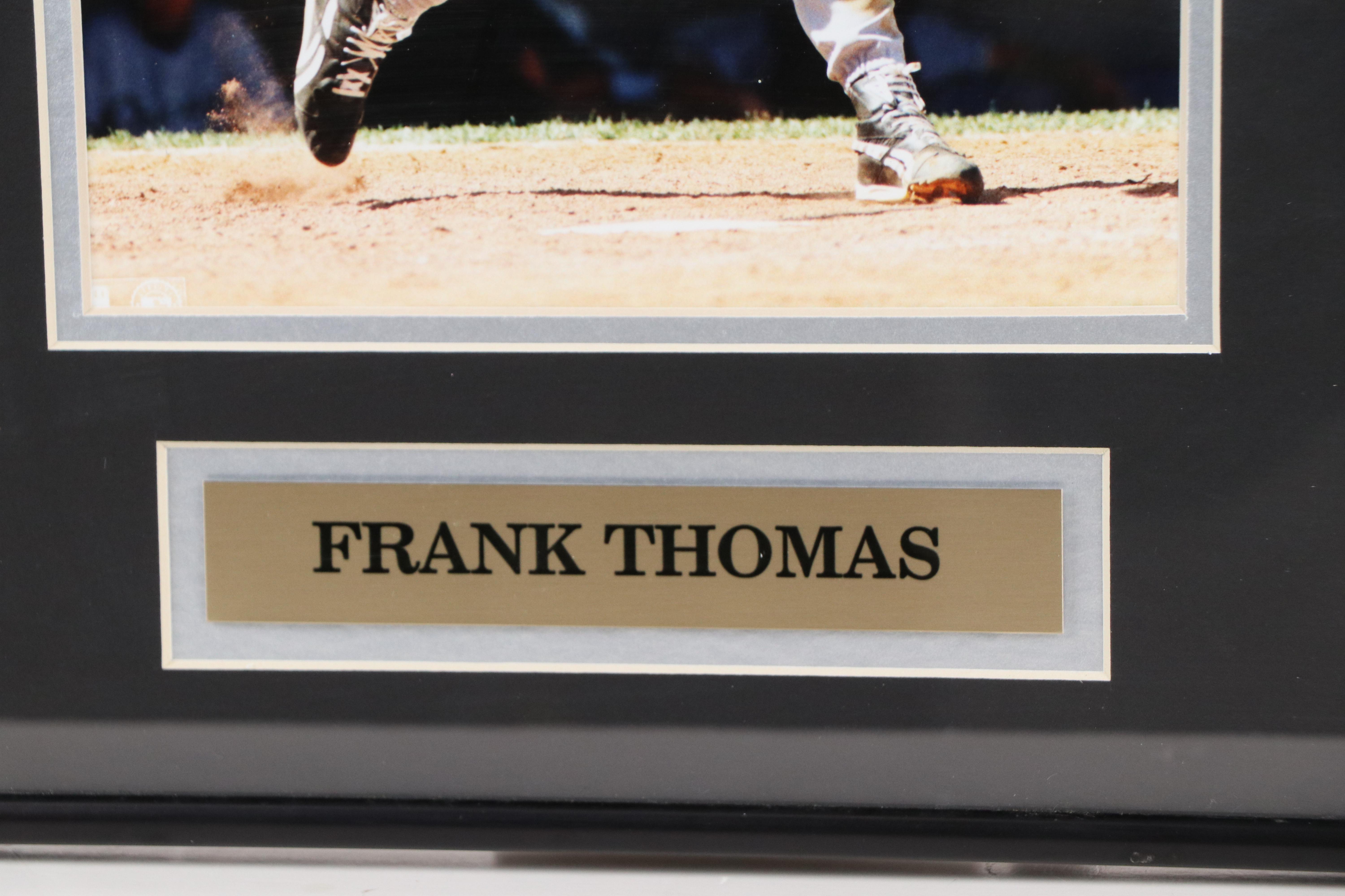 Frank Thomas Chicago White Sox Baseball Card and Print Display