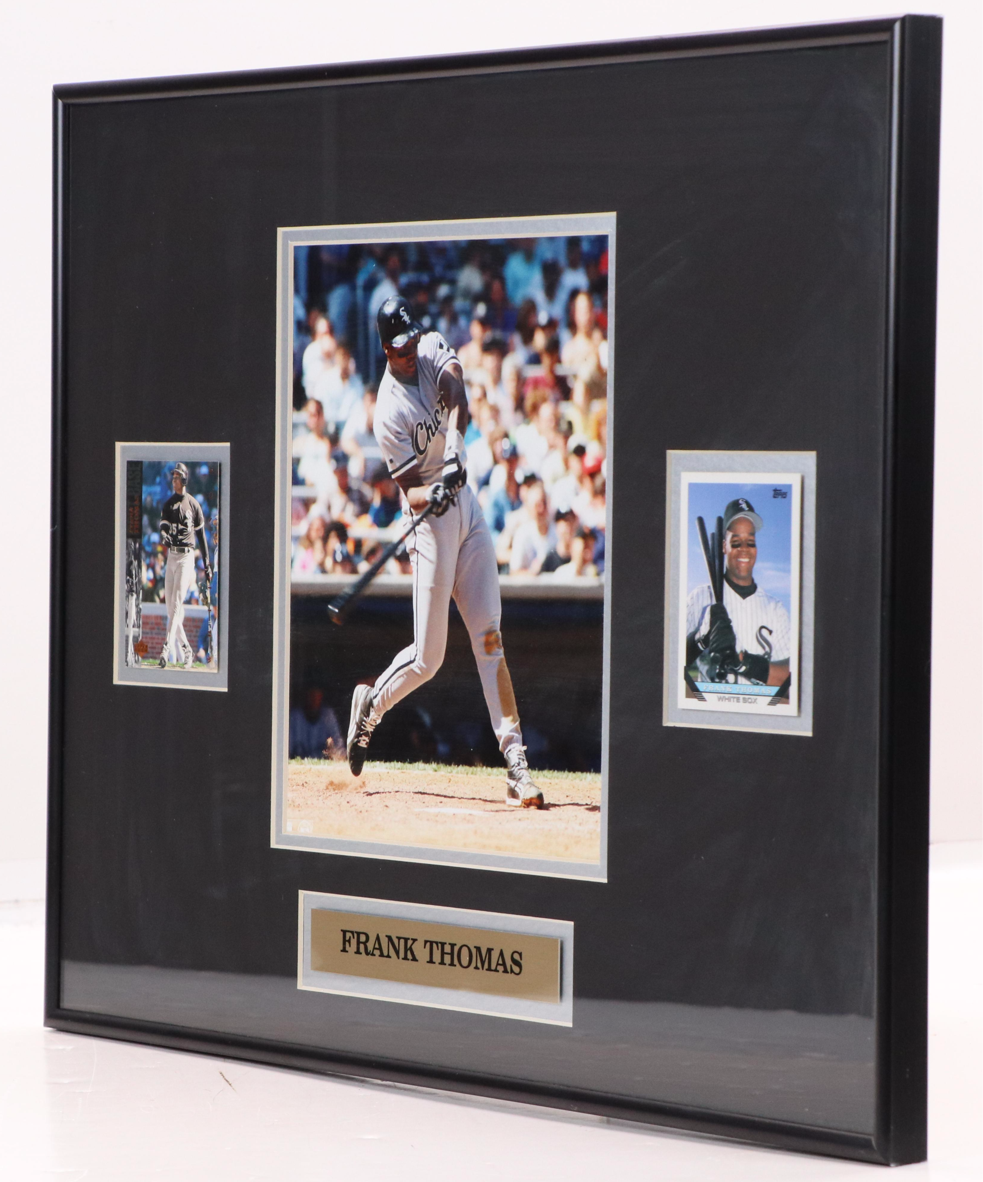 Frank Thomas Chicago White Sox Baseball Card and Print Display