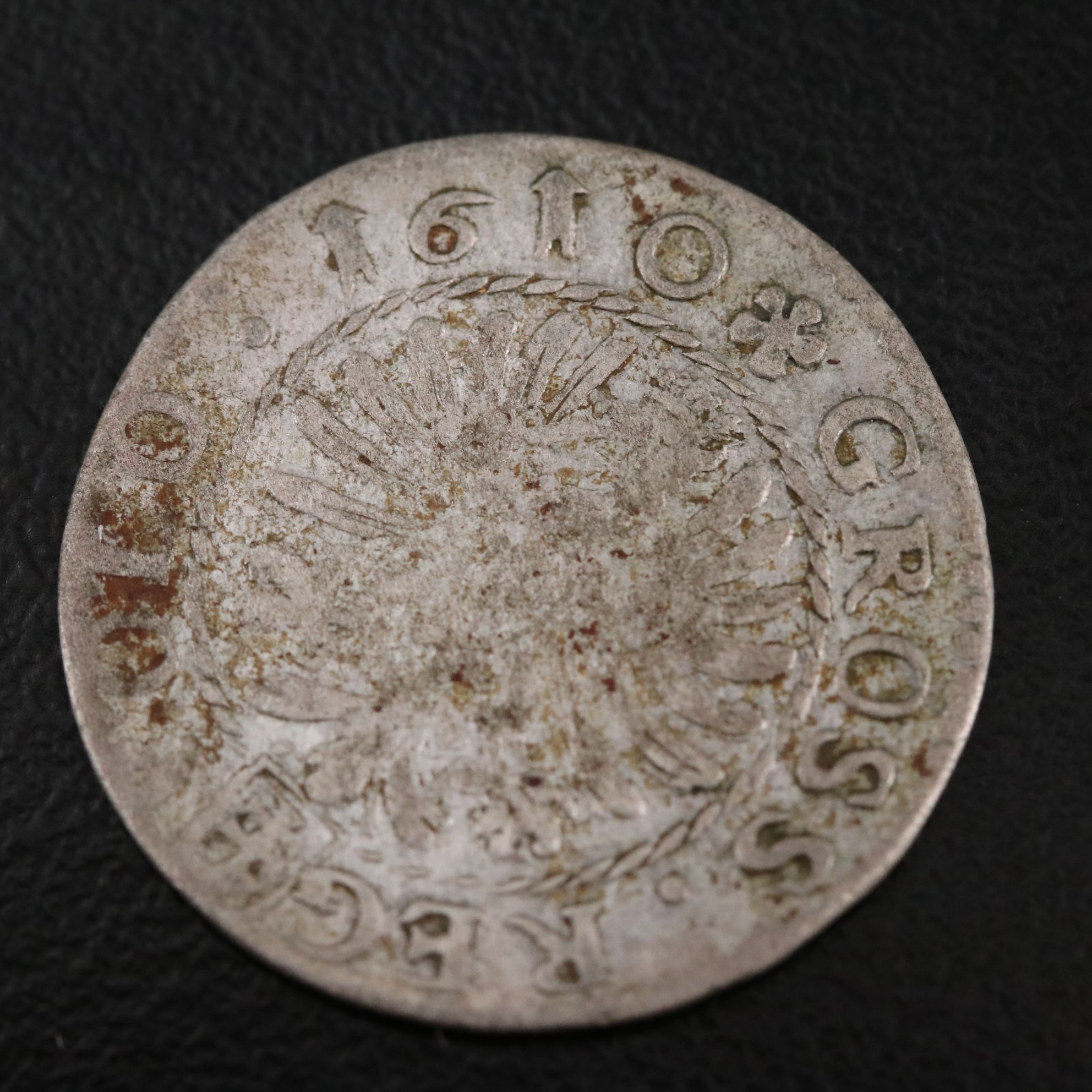 1610 Poland AR 1-Groschen Coin of Sigismund III
