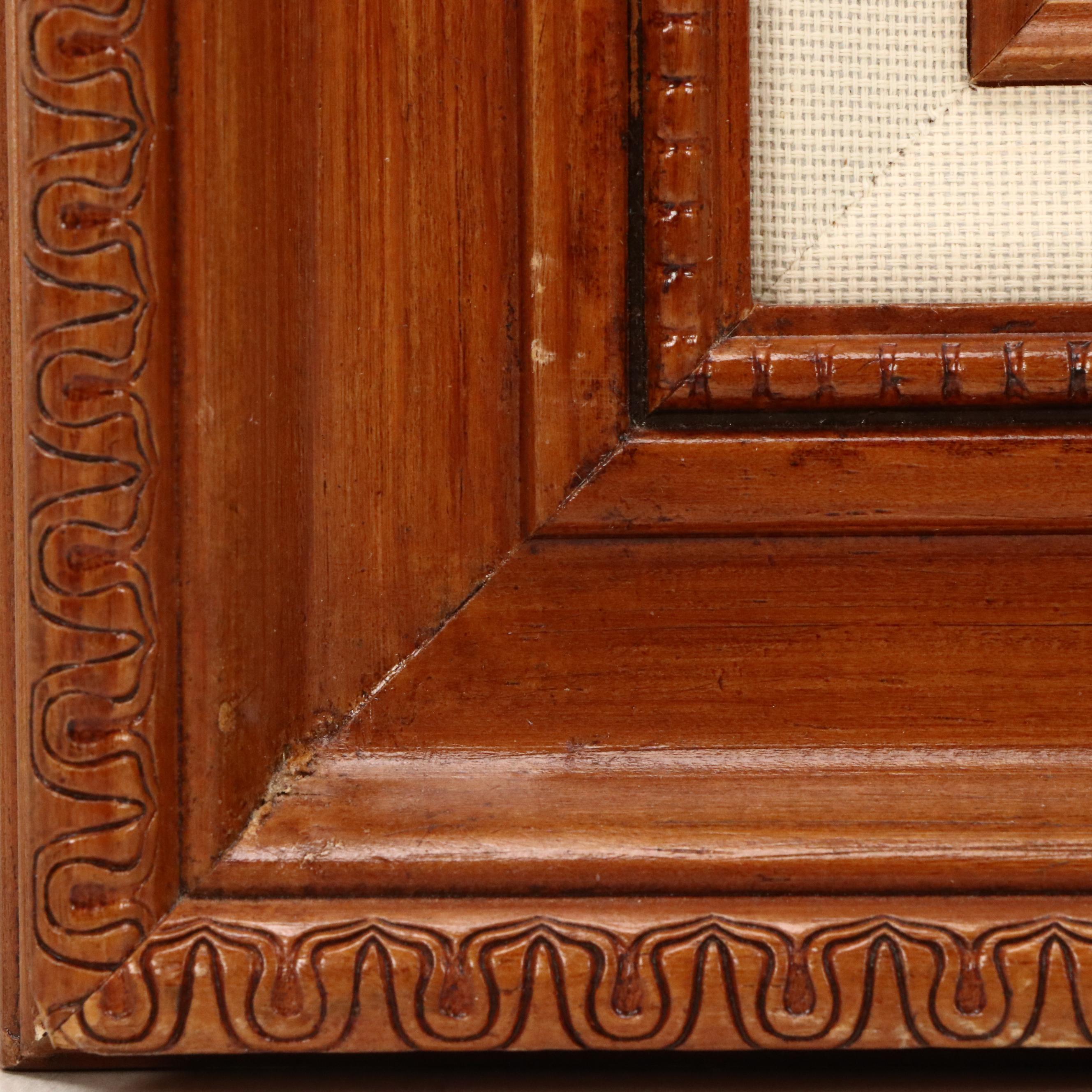 K. Whiteley Mountain Lake Landscape Oil Painting, 1989