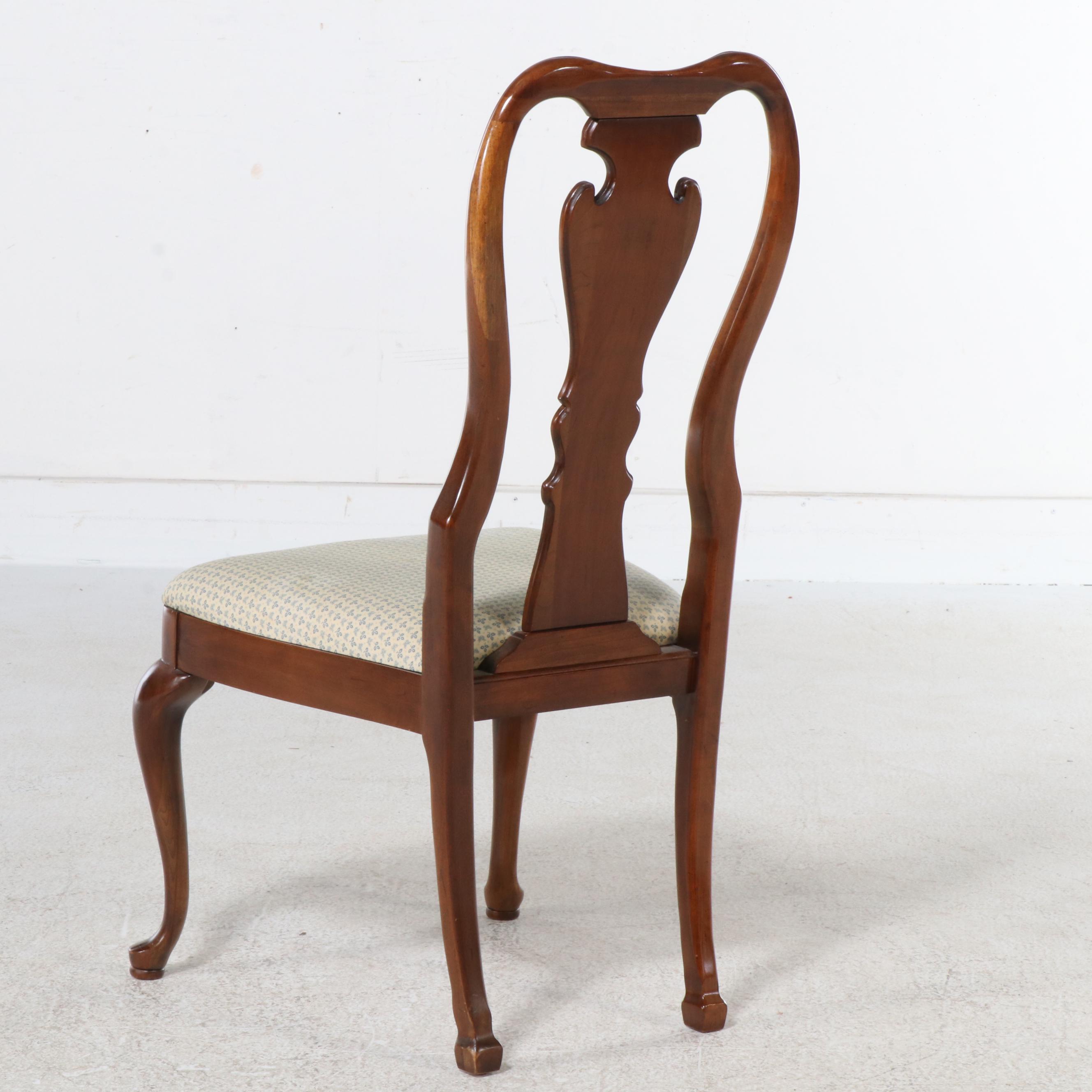 Thomasville Queen Anne Style Mahogany Dining Set