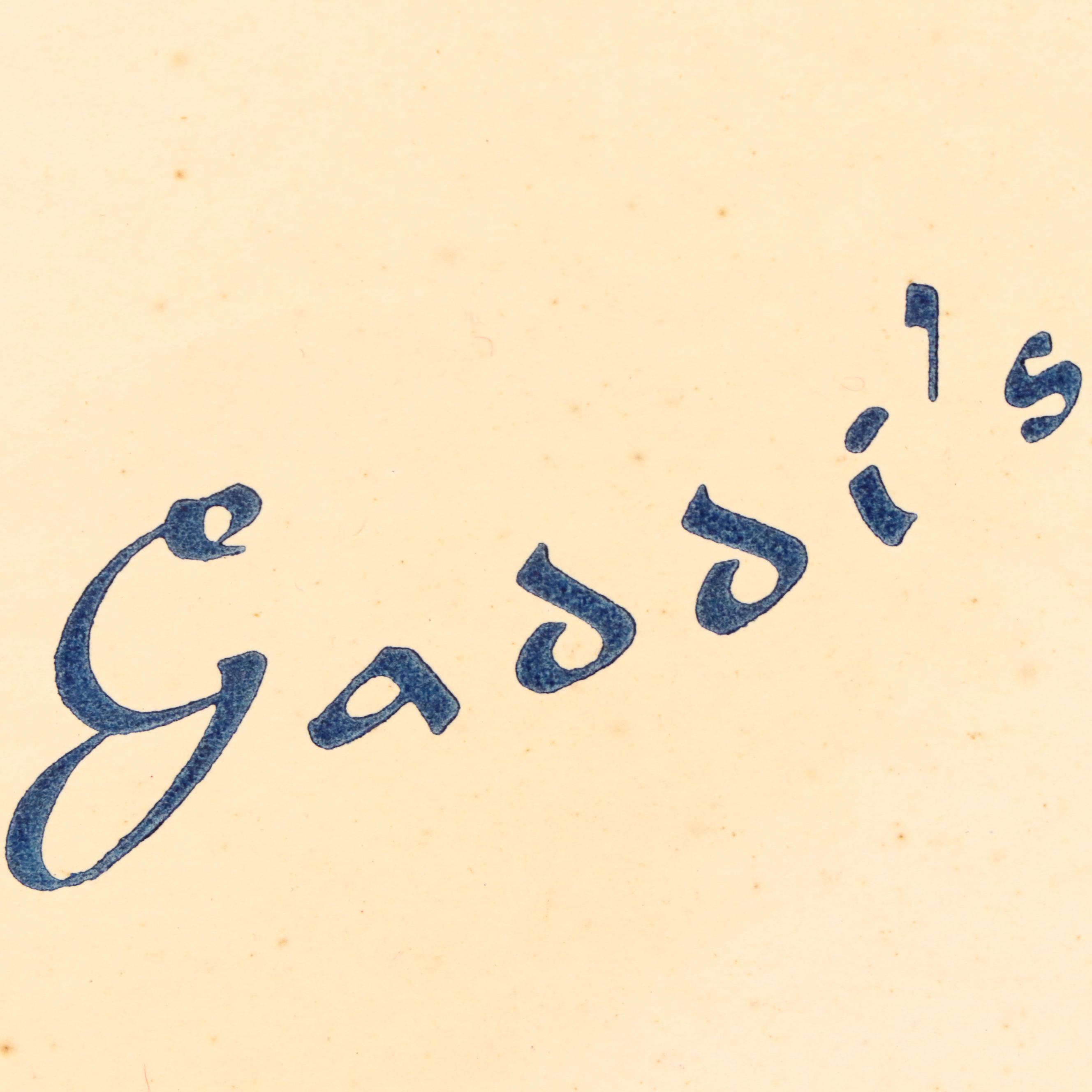 Gaddi's Menu from the Peninsula Hotel, Hong Kong