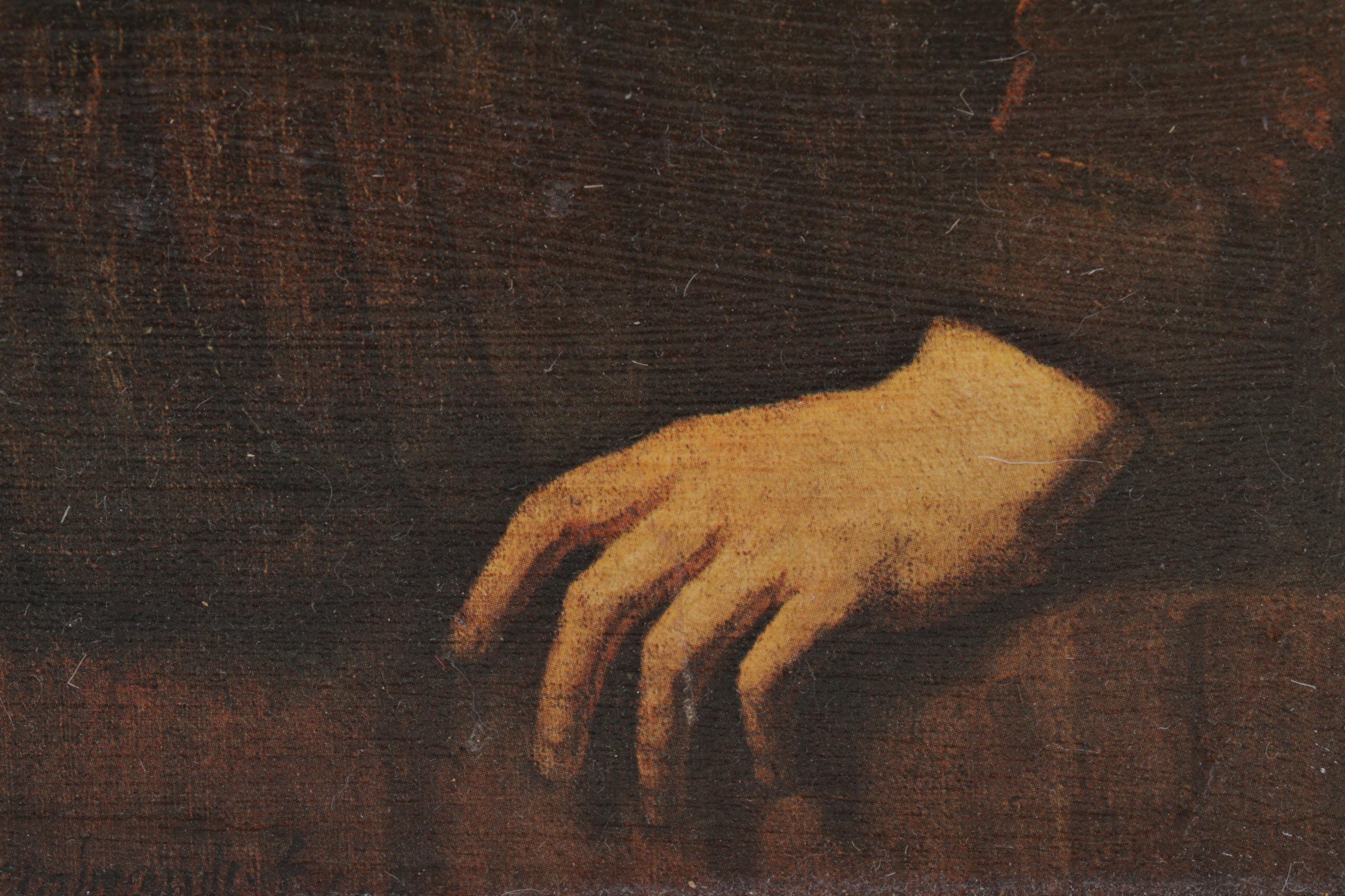 Offset Lithograph After Rembrandt "Young Girl at an Open Half-Door"