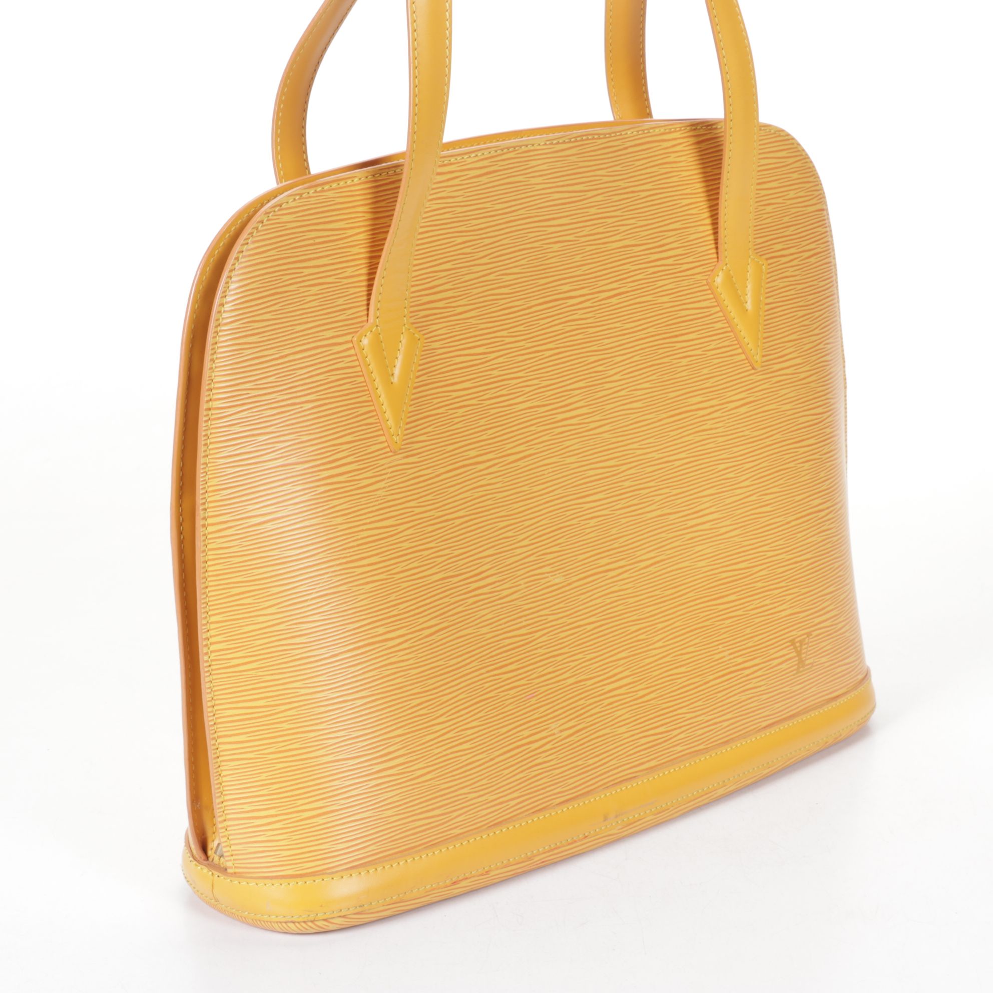 Louis Vuitton Lussac Handbag in Tassil Yellow Epi Leather