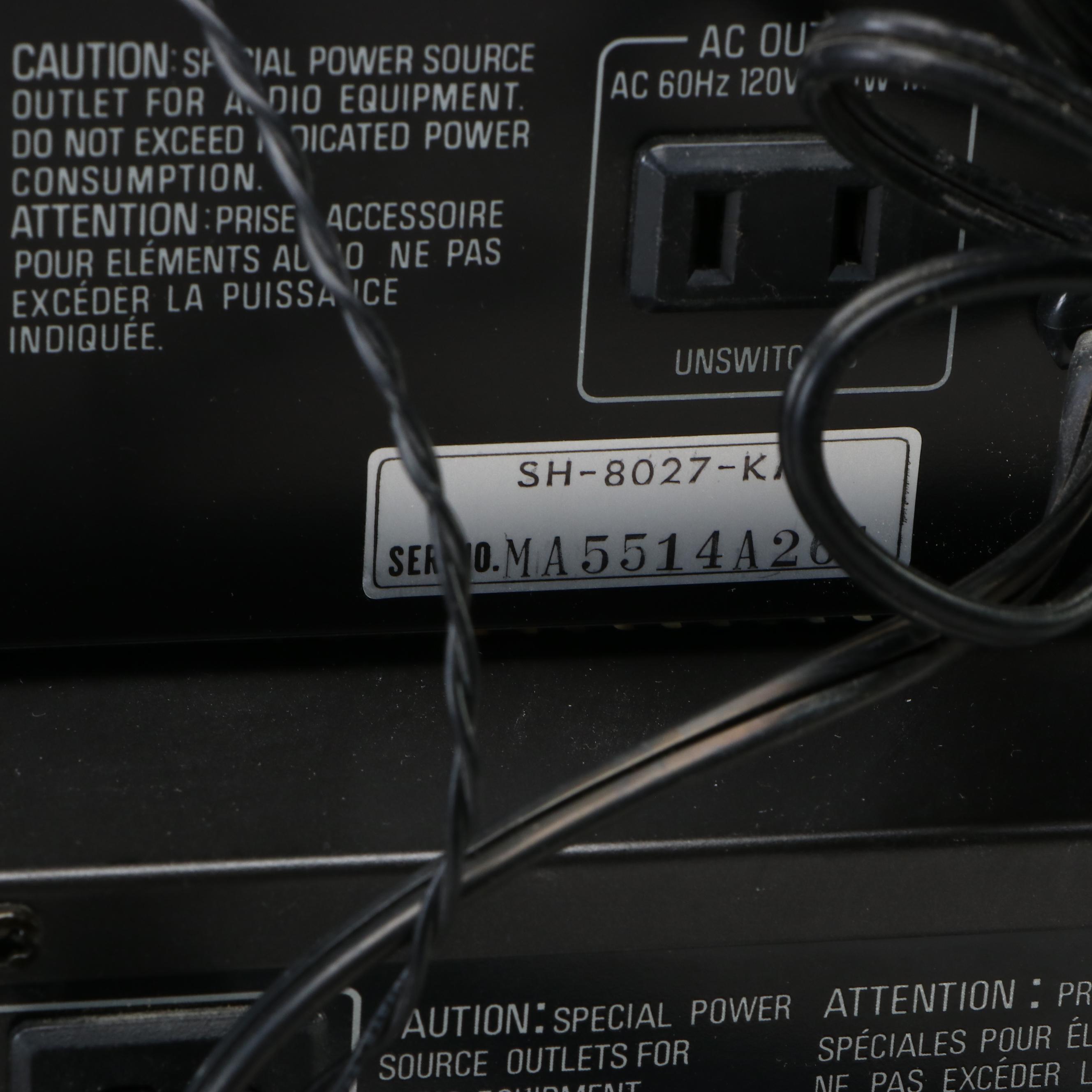 Technics "New Class A" SU-V77 Amplifier with SH-8027 Equalizer and Stereo Tuner