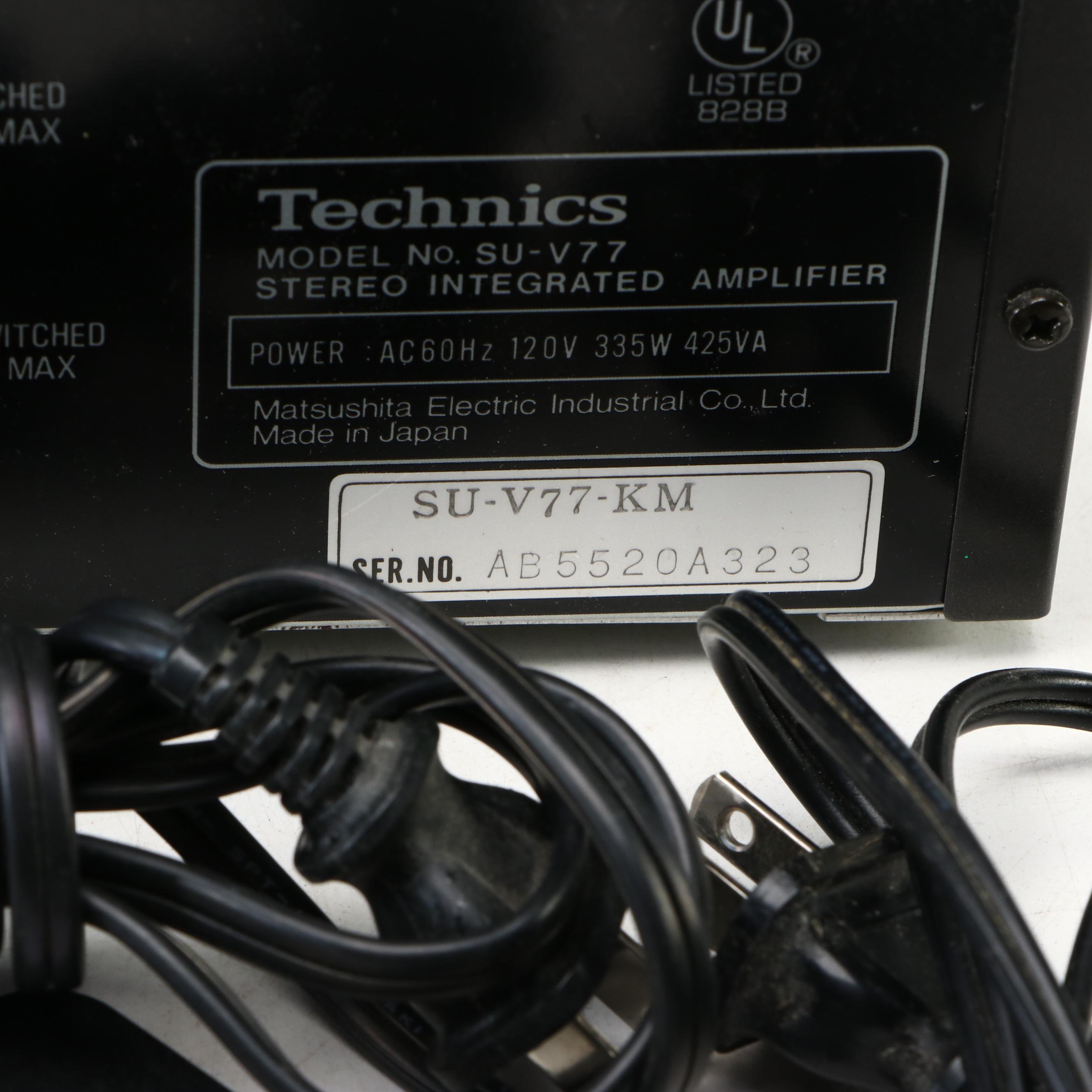 Technics "New Class A" SU-V77 Amplifier with SH-8027 Equalizer and Stereo Tuner