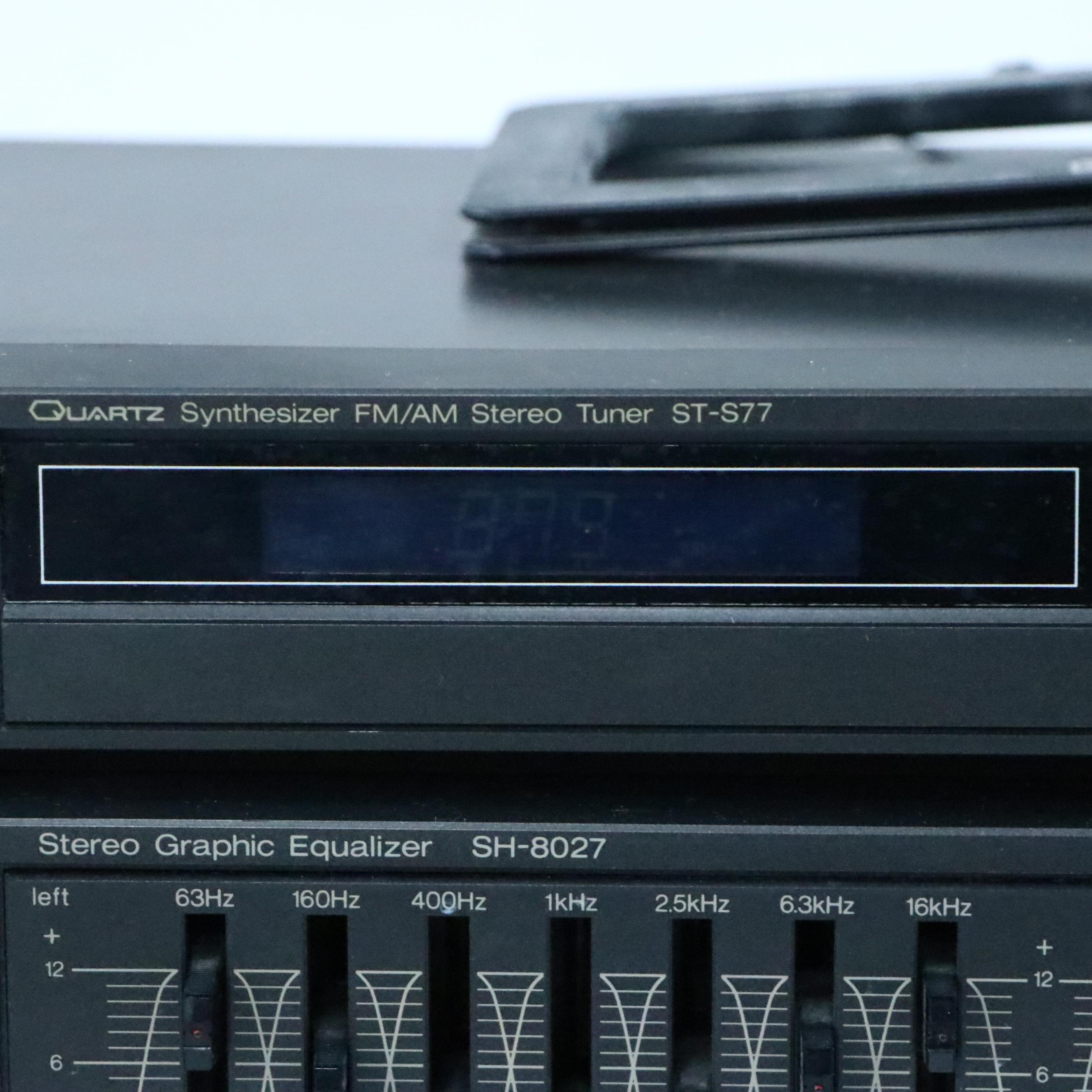 Technics "New Class A" SU-V77 Amplifier with SH-8027 Equalizer and Stereo Tuner