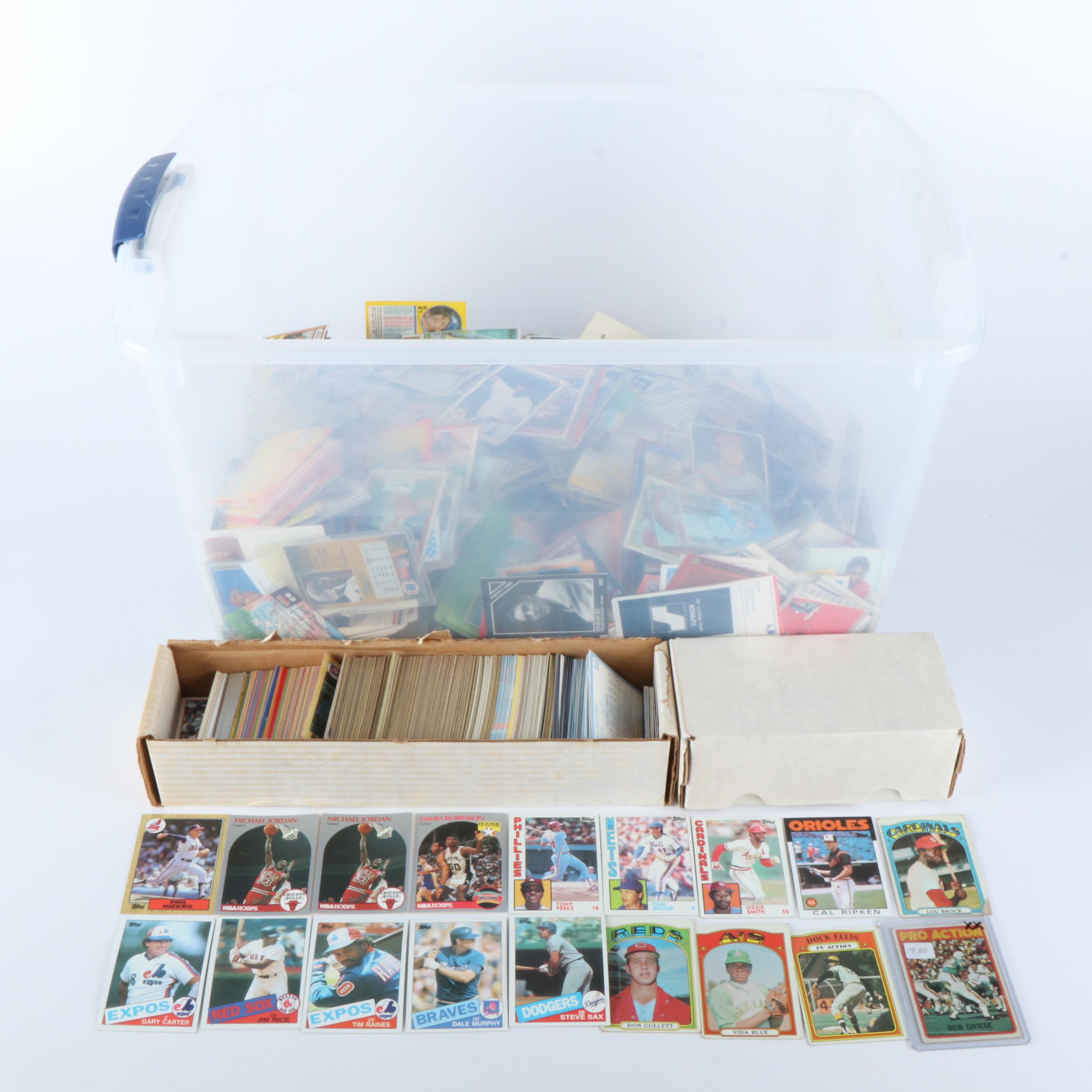 Large Group of Vintage Baseball Cards, 1960s to 1990s, and More