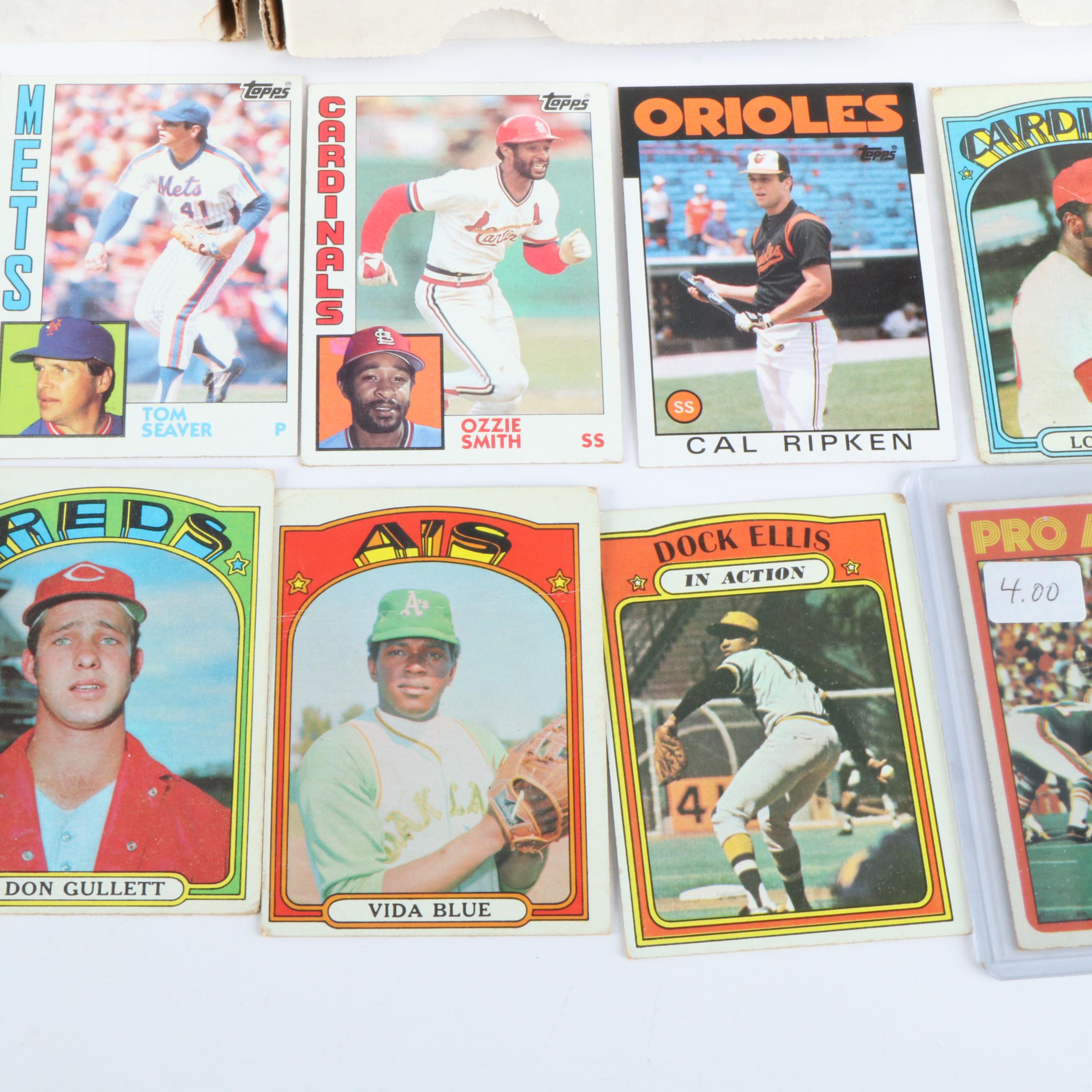 Large Group of Vintage Baseball Cards, 1960s to 1990s, and More
