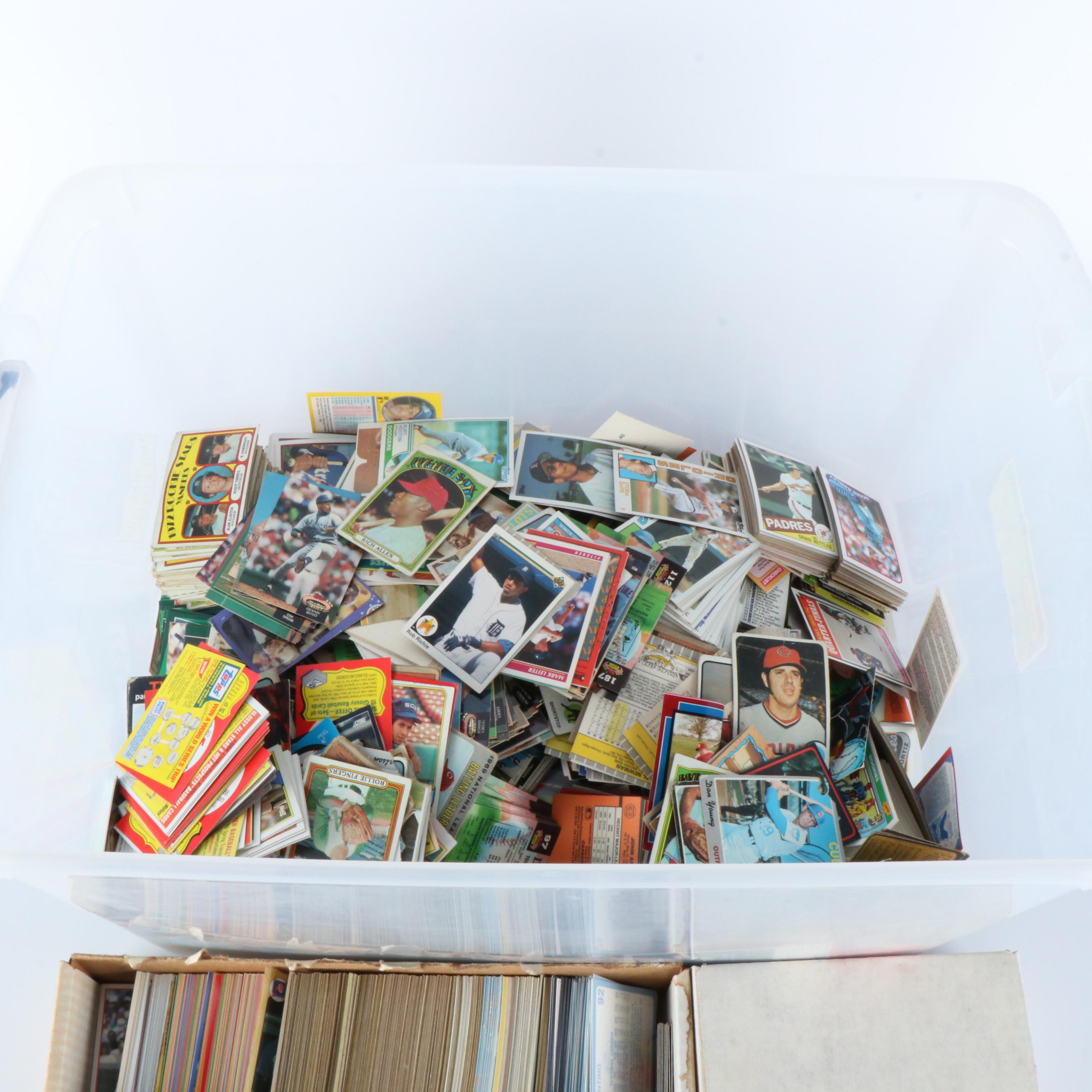 Large Group of Vintage Baseball Cards, 1960s to 1990s, and More