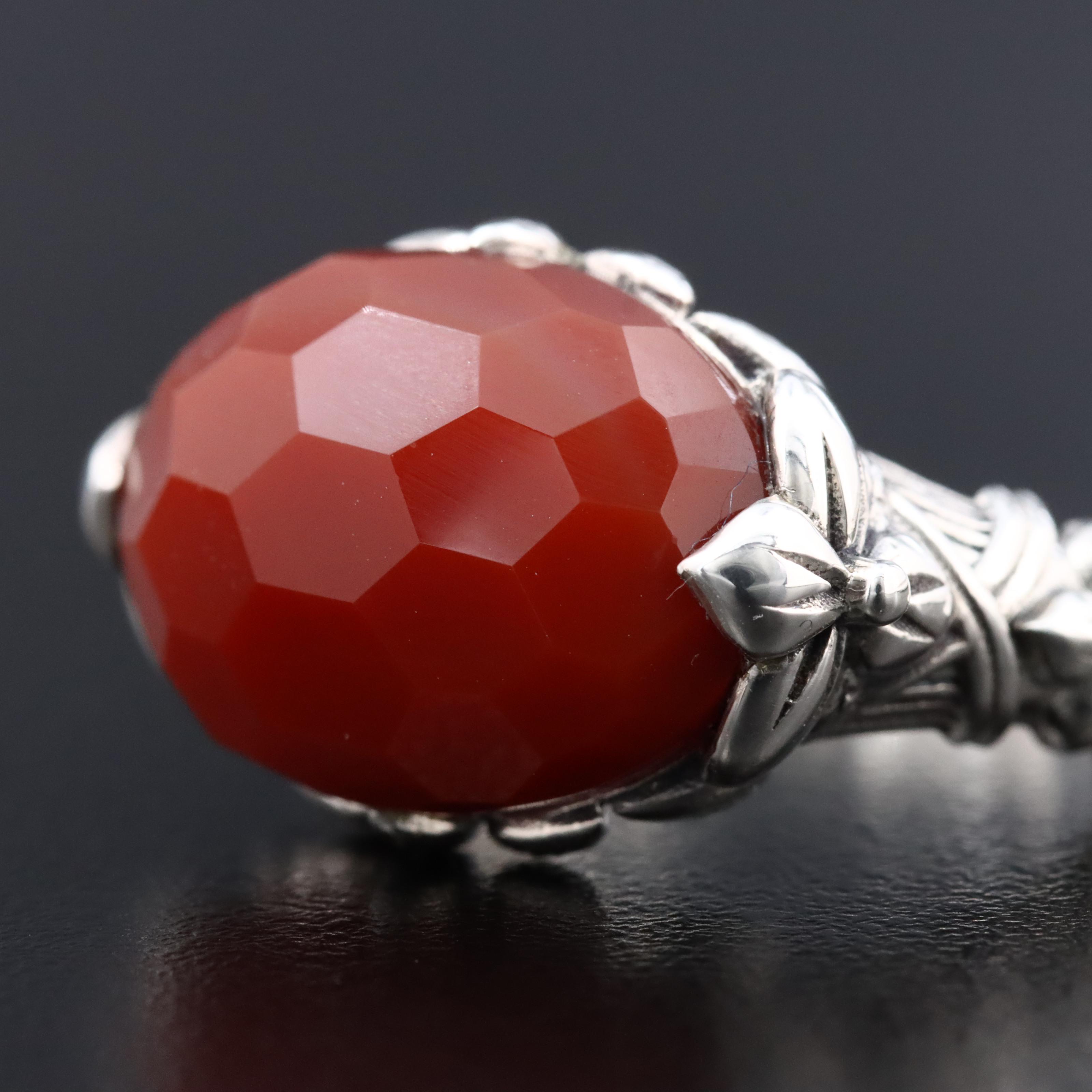 Stephen Dweck Sterling Carnelian Ring
