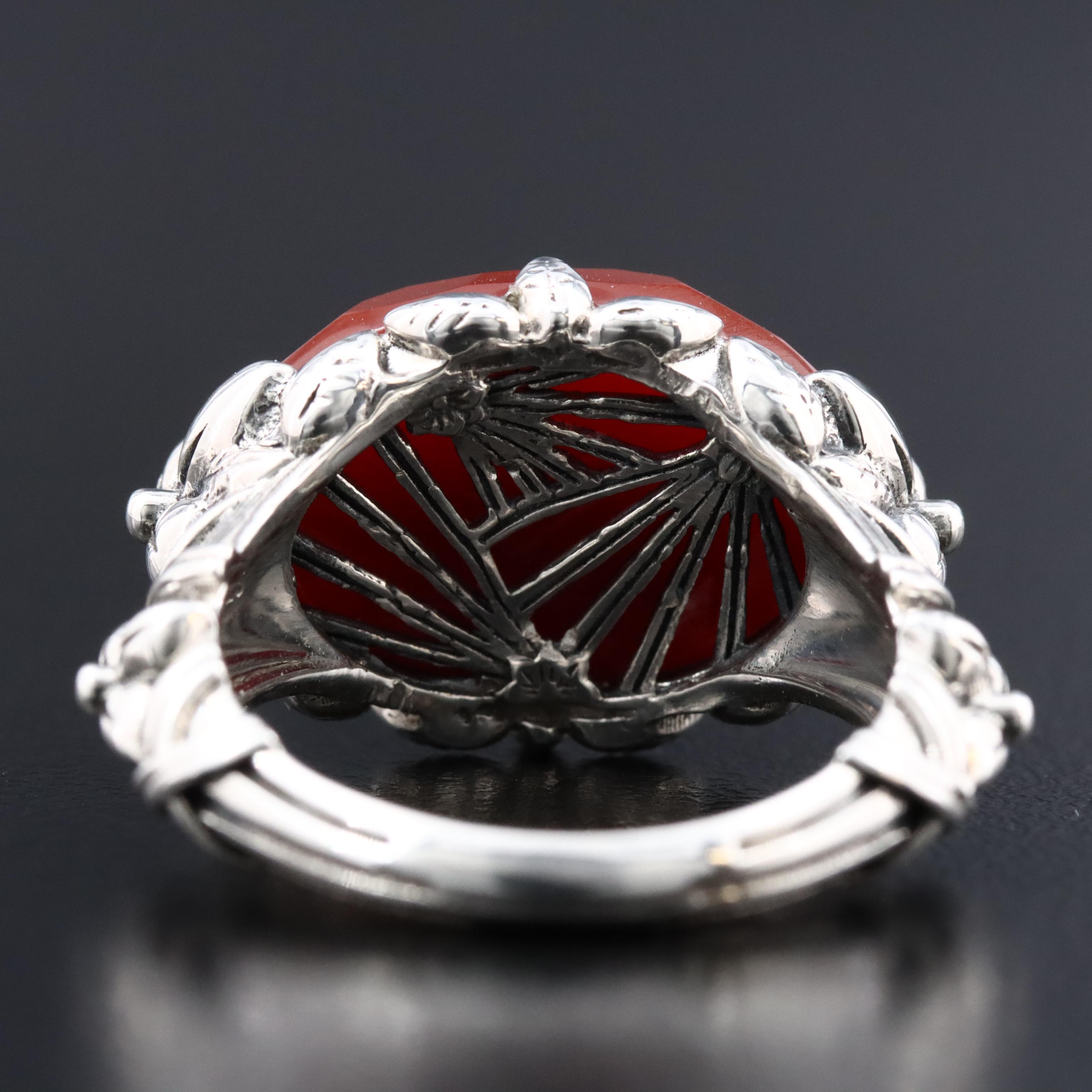Stephen Dweck Sterling Carnelian Ring