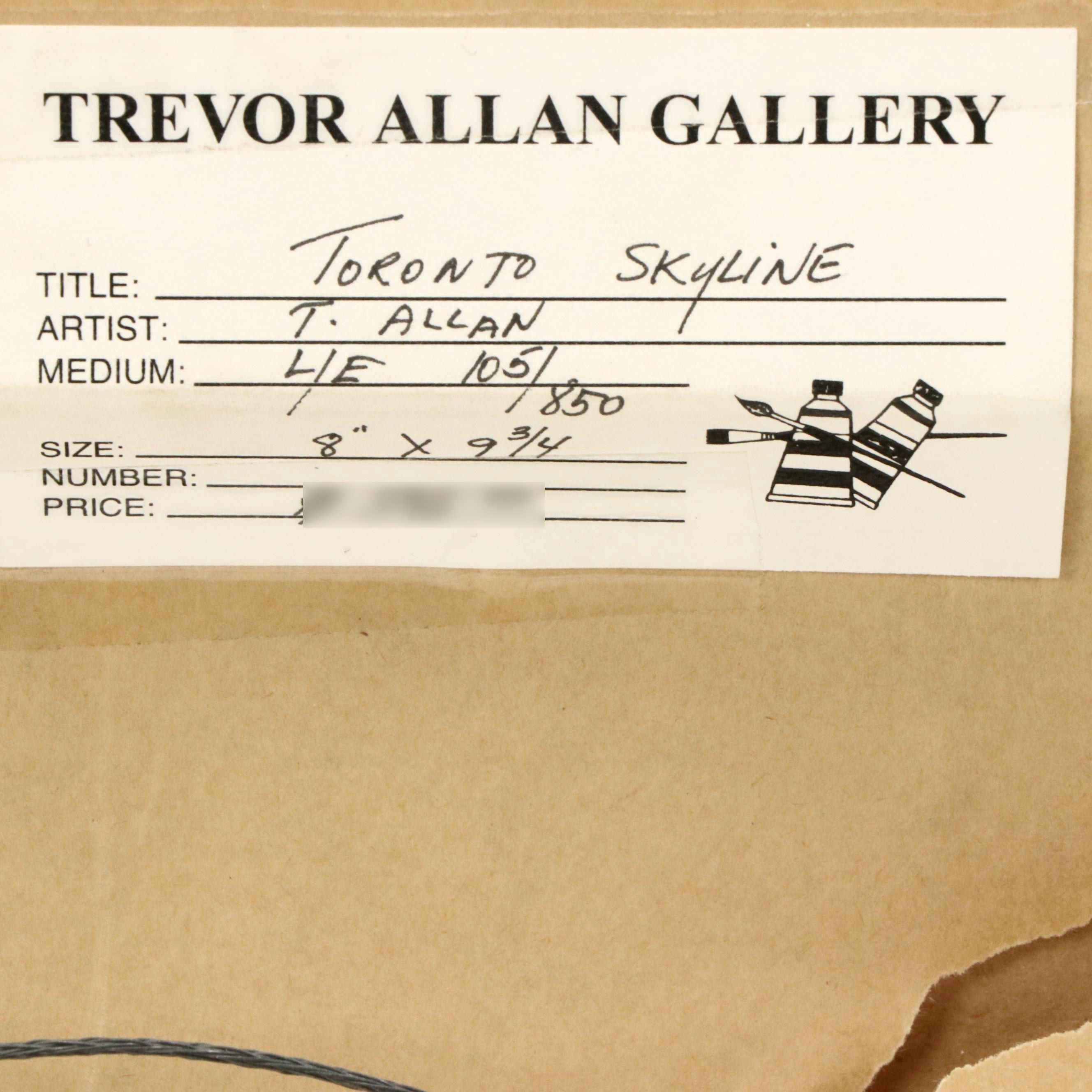 Trevor Allan Digital Print "Toronto Skyline"