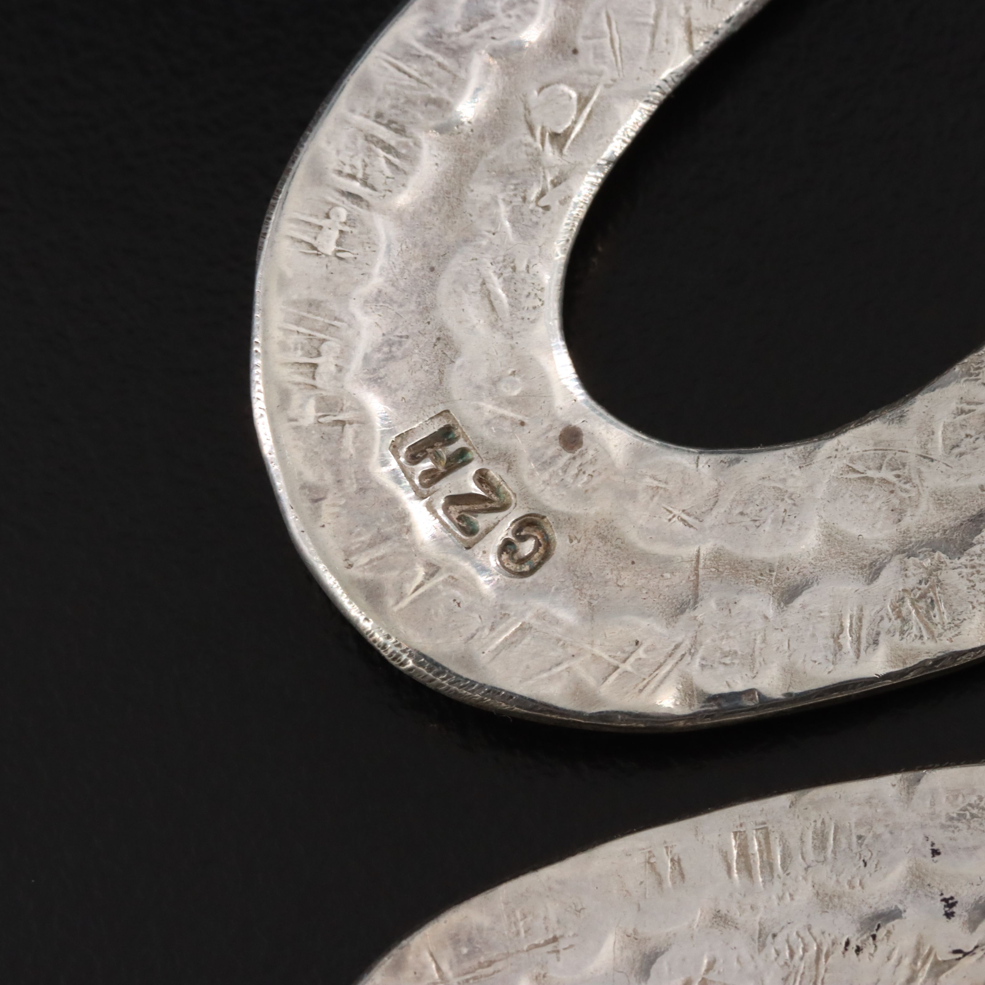 Cippy CrazyHorse Chociti Pueblo Sterling Rattlesnake Brooch