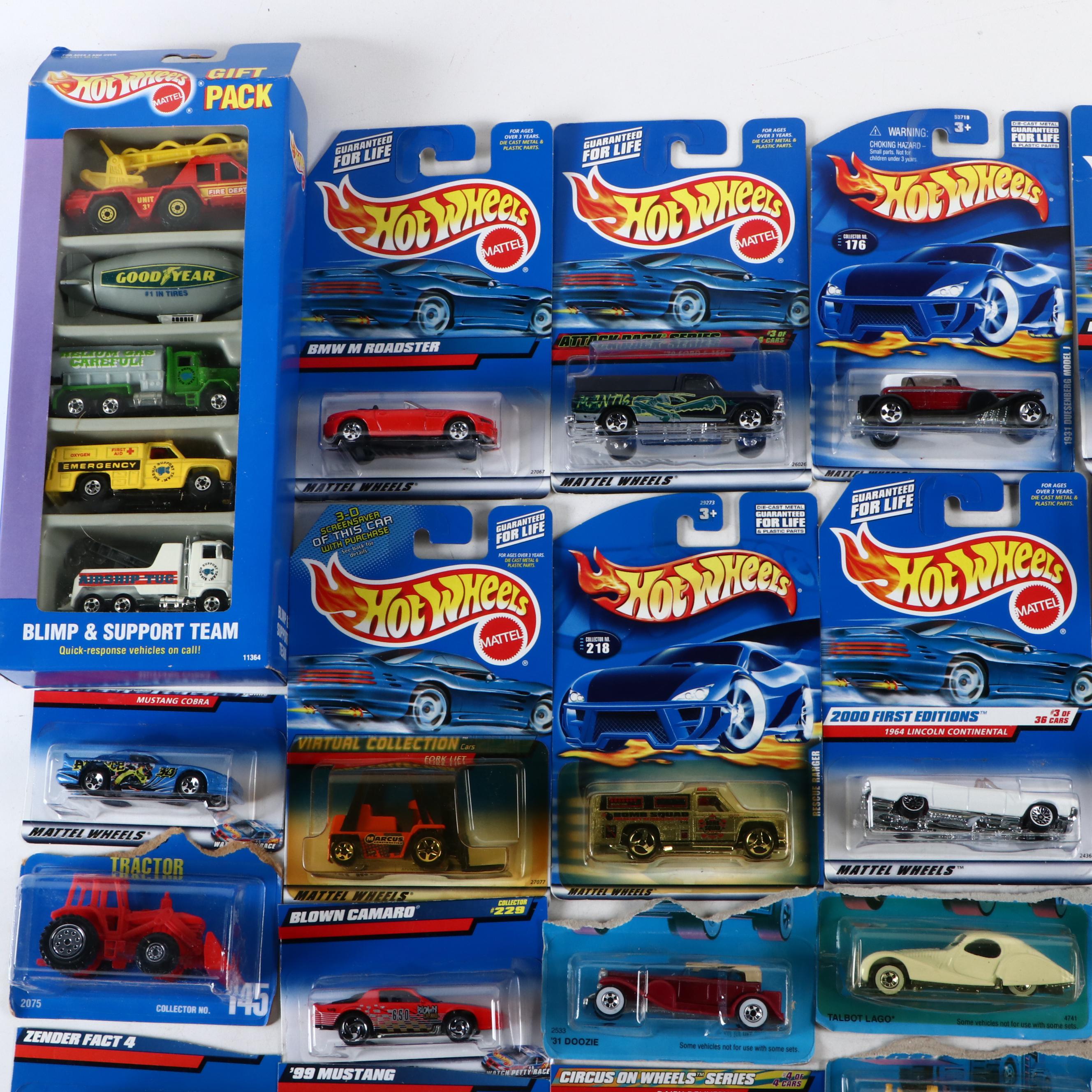 Hot Wheels "Blimp & Support Team," "BMW 850i" and More Toy Cars
