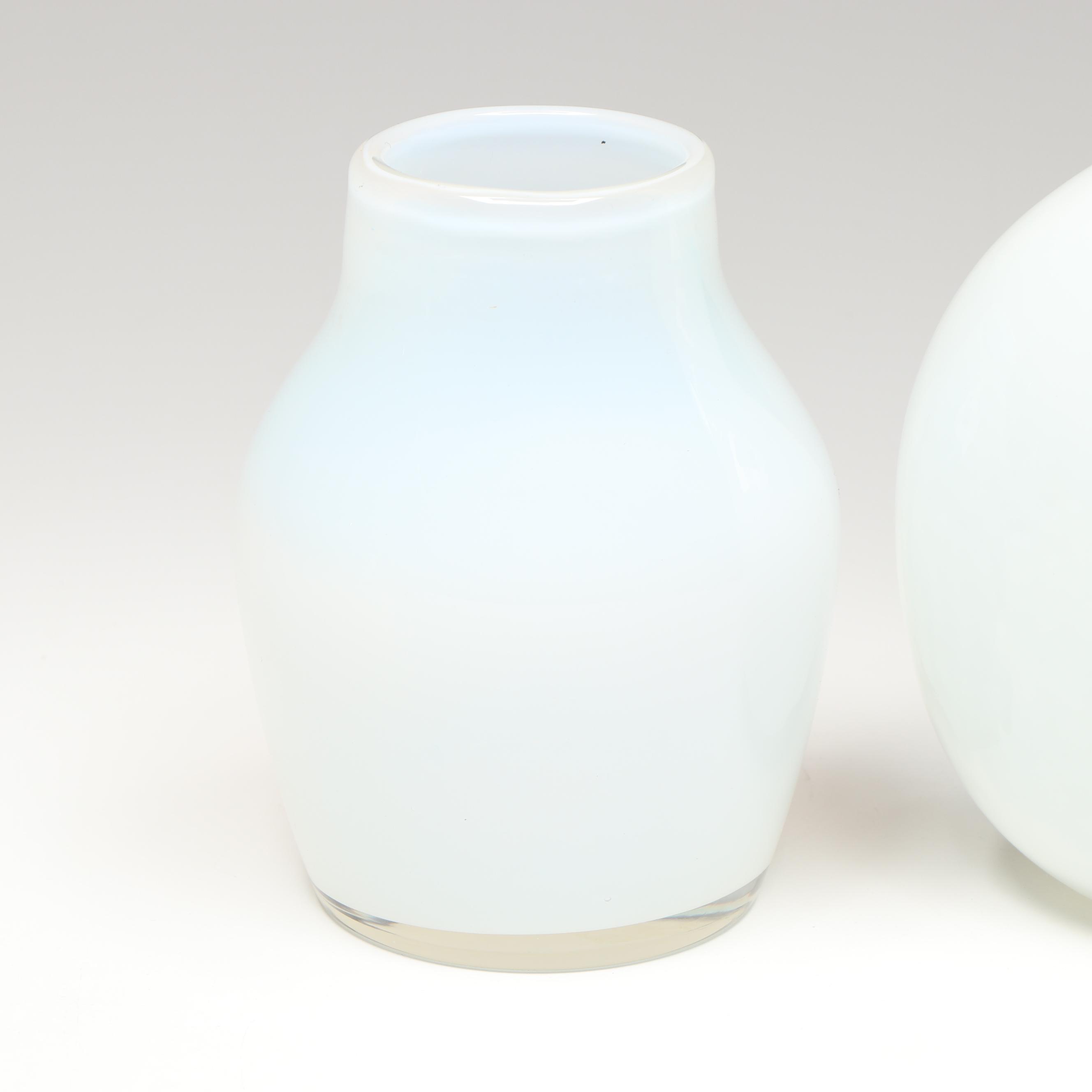 Danish Modern Style Opaline Vases