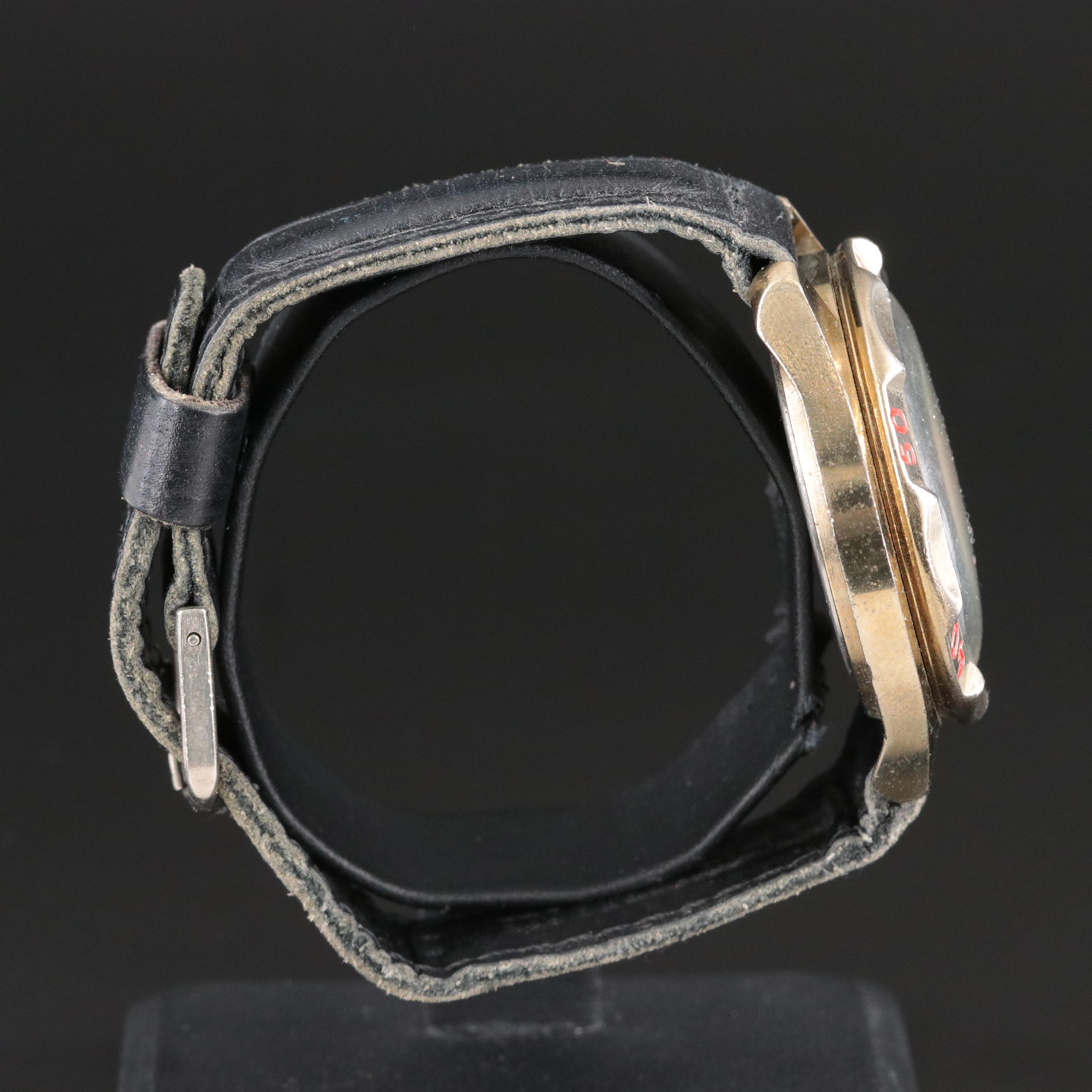 Vostok Komandirskie Russian Military Stem Wind Watch from Chistopol Tatarstan