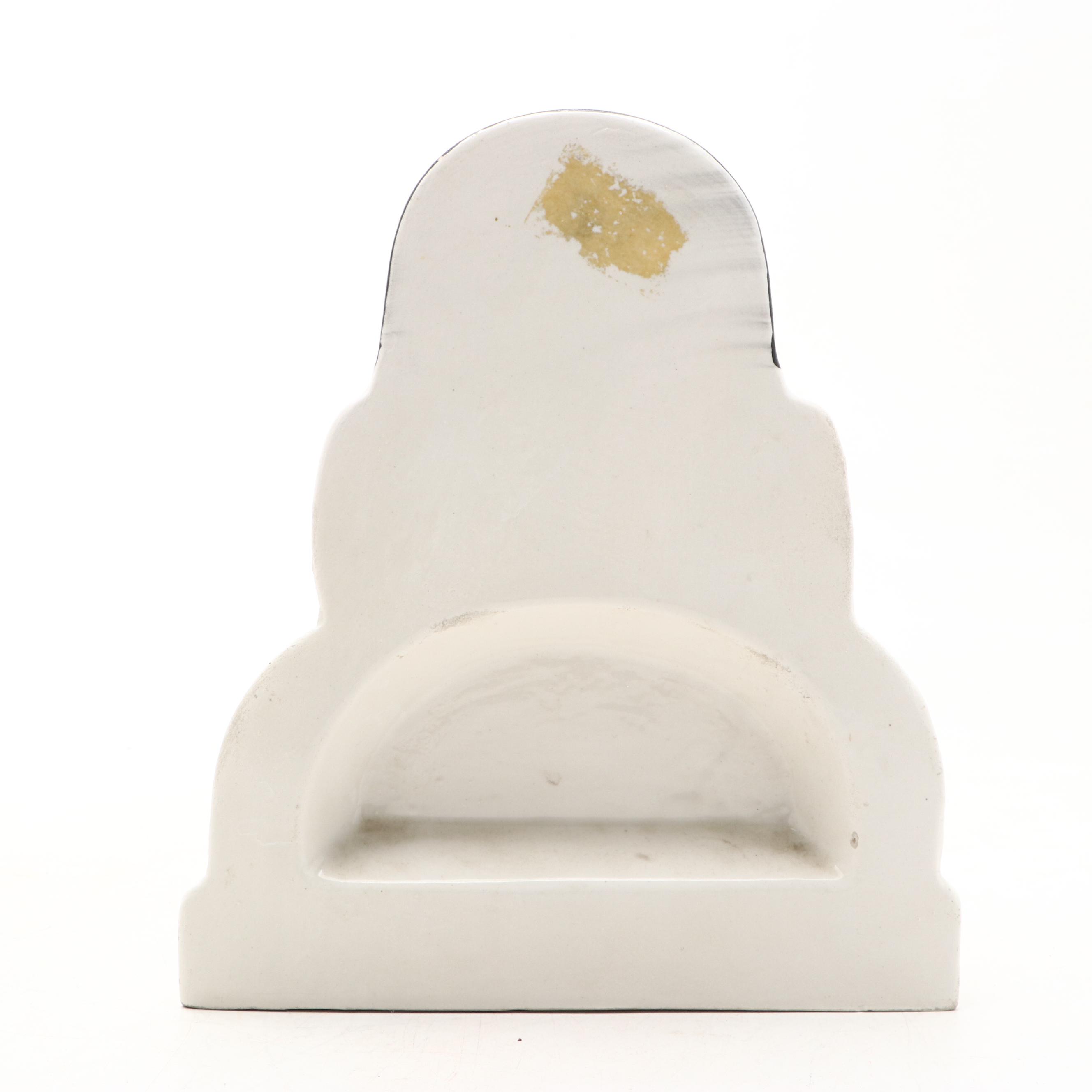 Pierrot Gourmand Ceramic Advertising Lollipop Display, Mid-20th Century