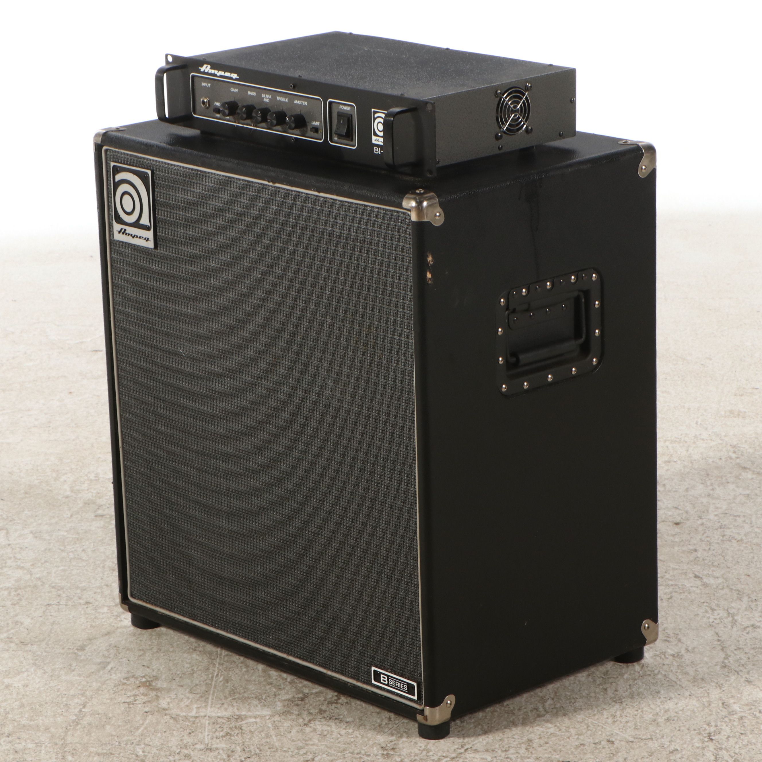 Ampeg B Series B410HE Amplifier with B1-RE Rackmount Amp Head