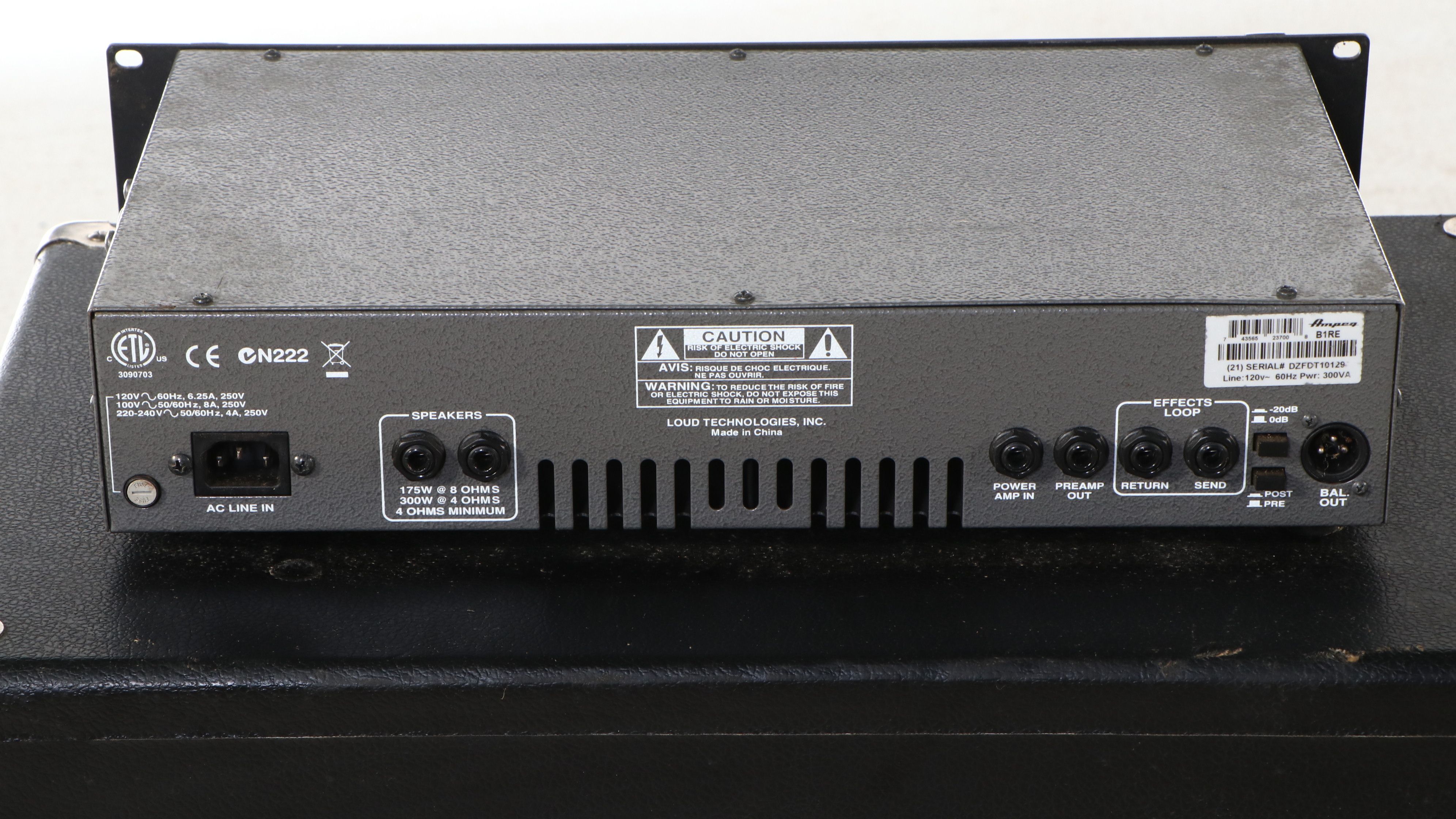 Ampeg B Series B410HE Amplifier with B1-RE Rackmount Amp Head