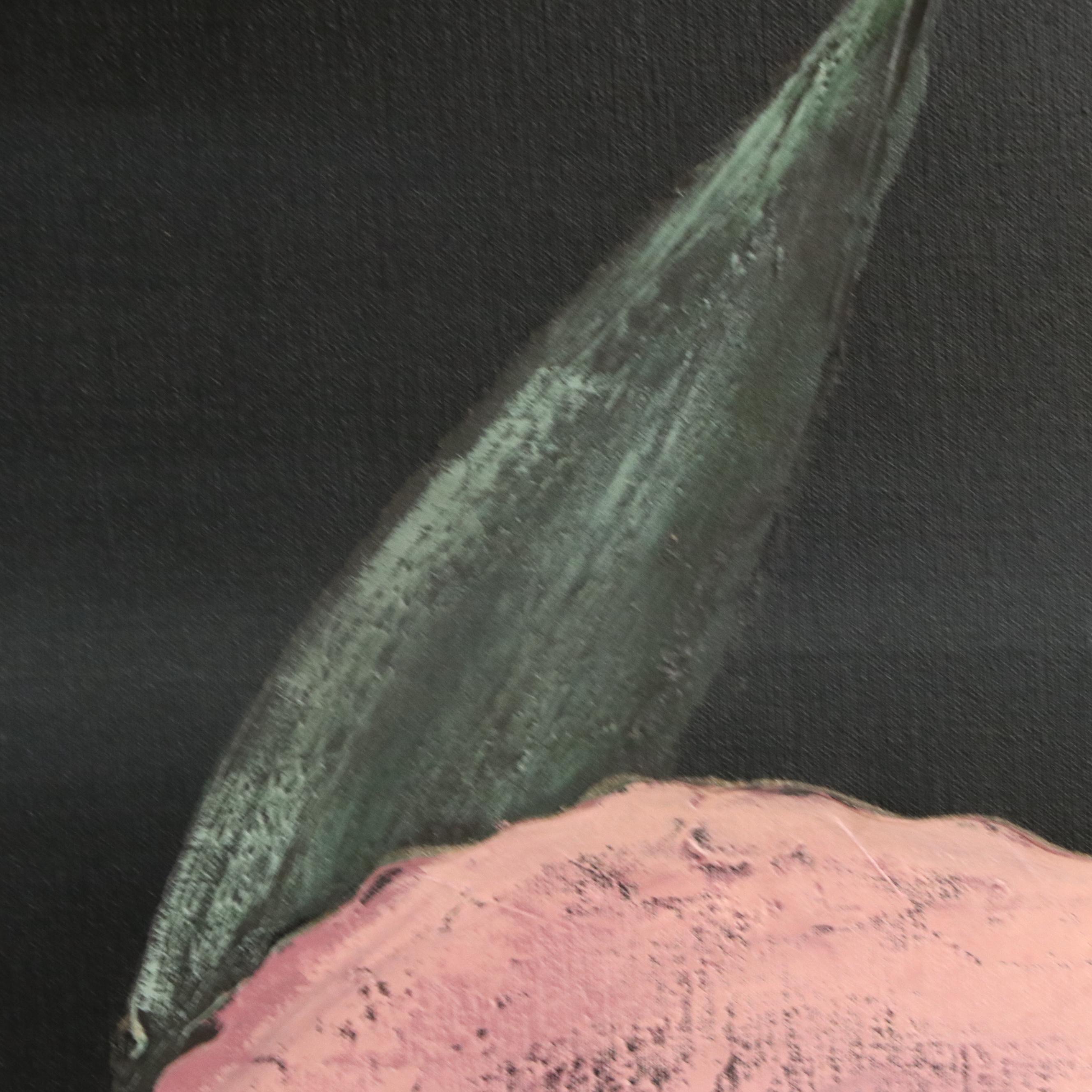 Lee Reynolds Vanguard Studios Large-Scale Acrylic Painting of Pink Orchids