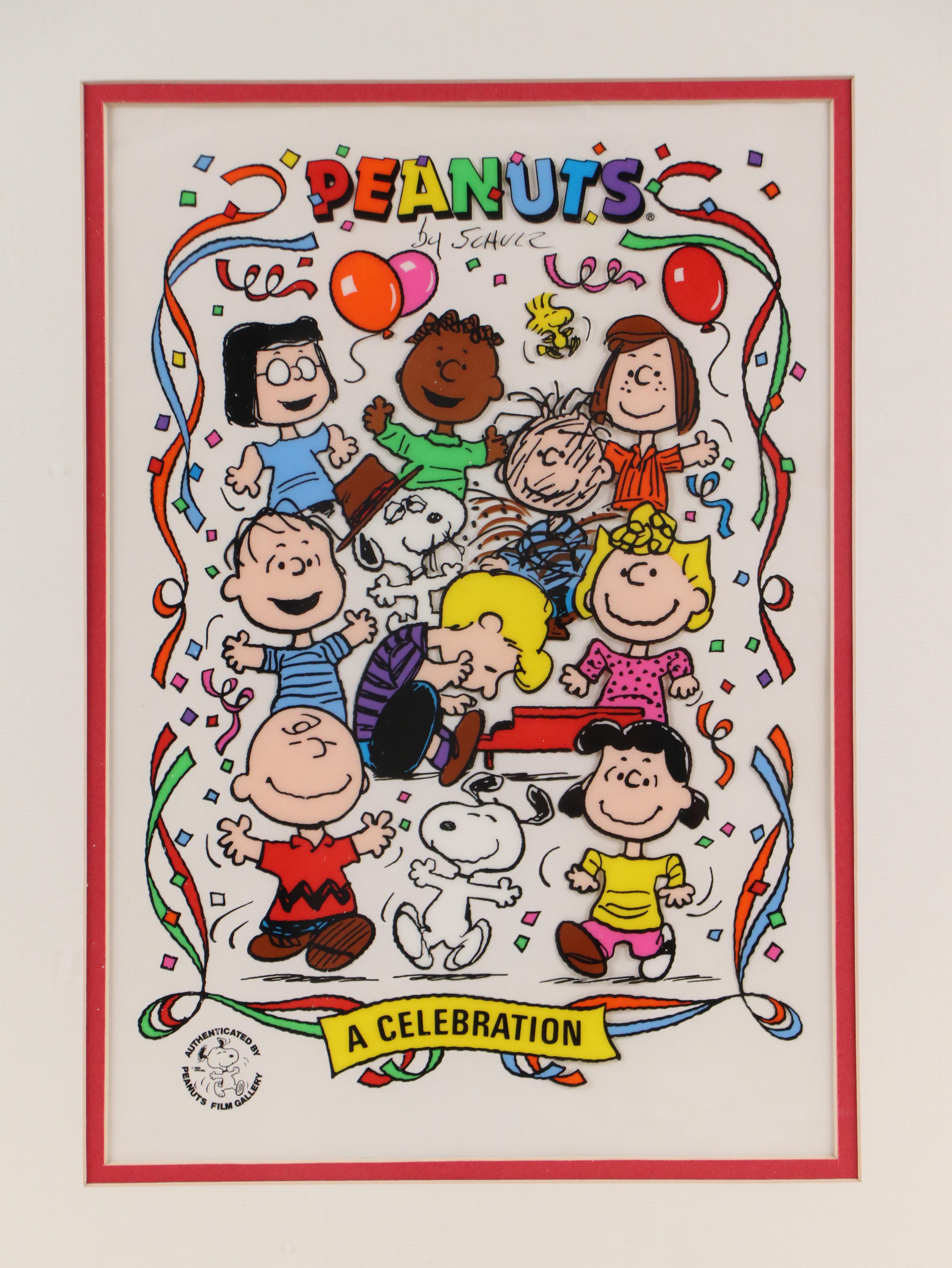 Peanuts Sericel "A Celebration" After Charles M. Schulz, 1994