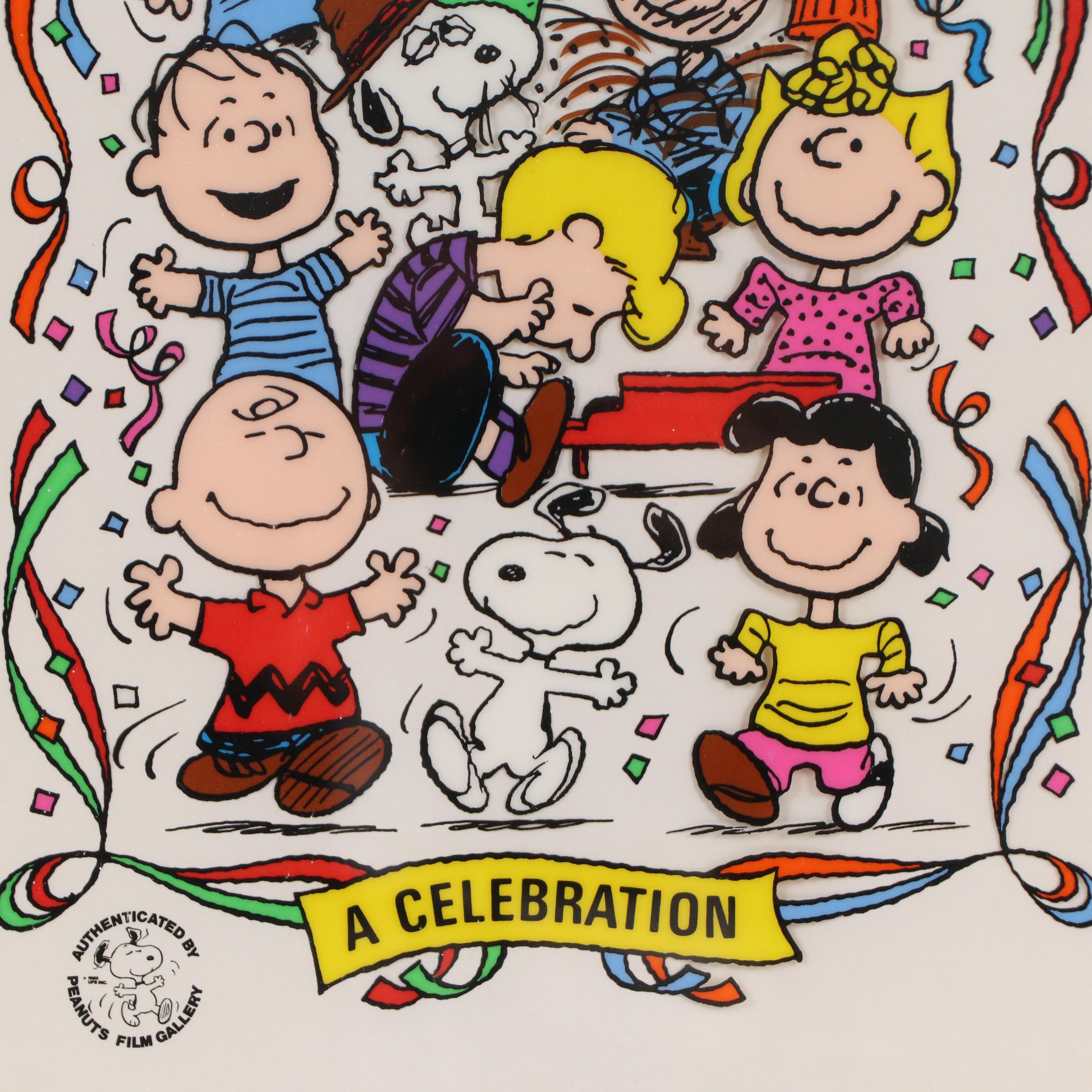 Peanuts Sericel "A Celebration" After Charles M. Schulz, 1994