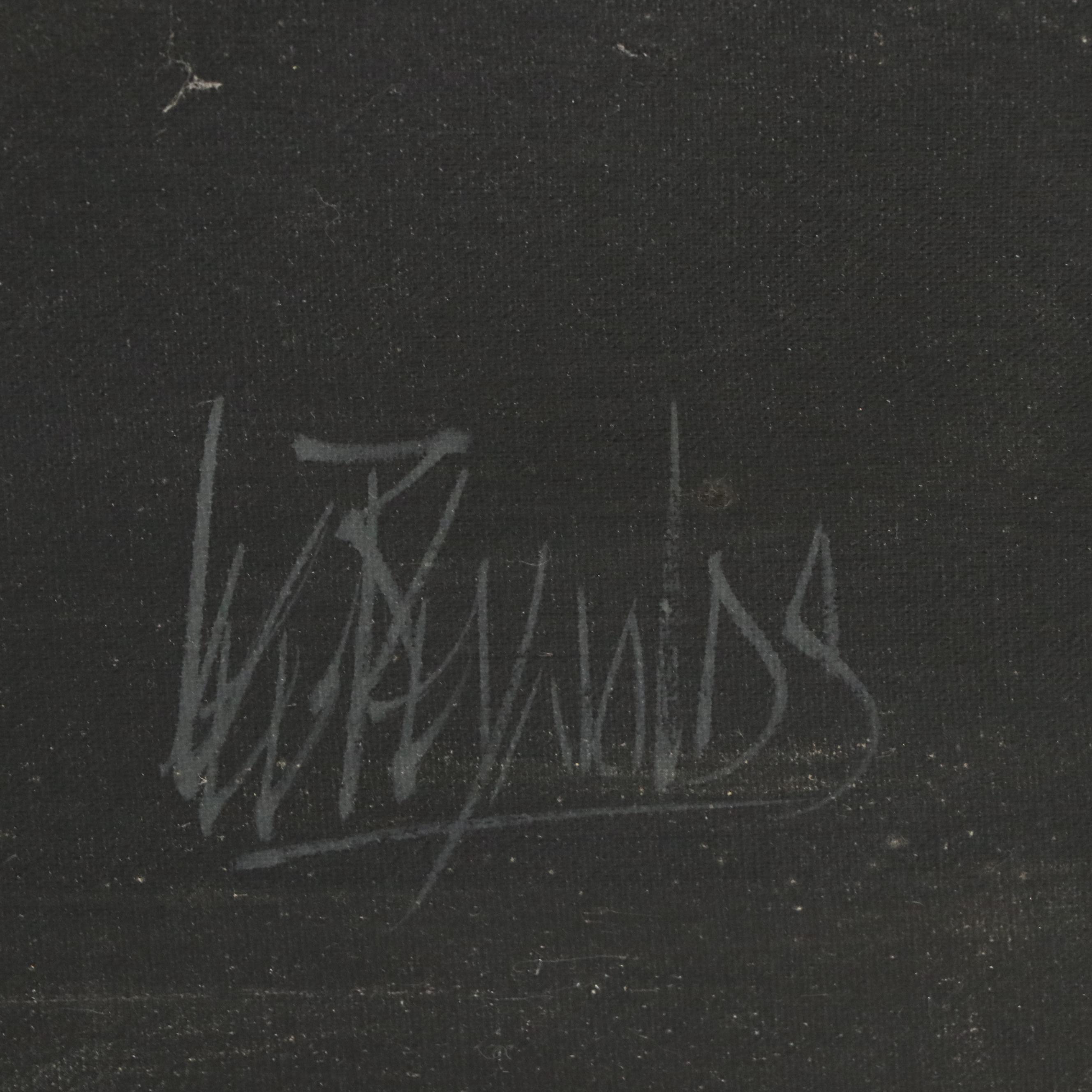 Lee Reynolds Vanguard Studios Large-Scale Acrylic Painting of Pink Orchids