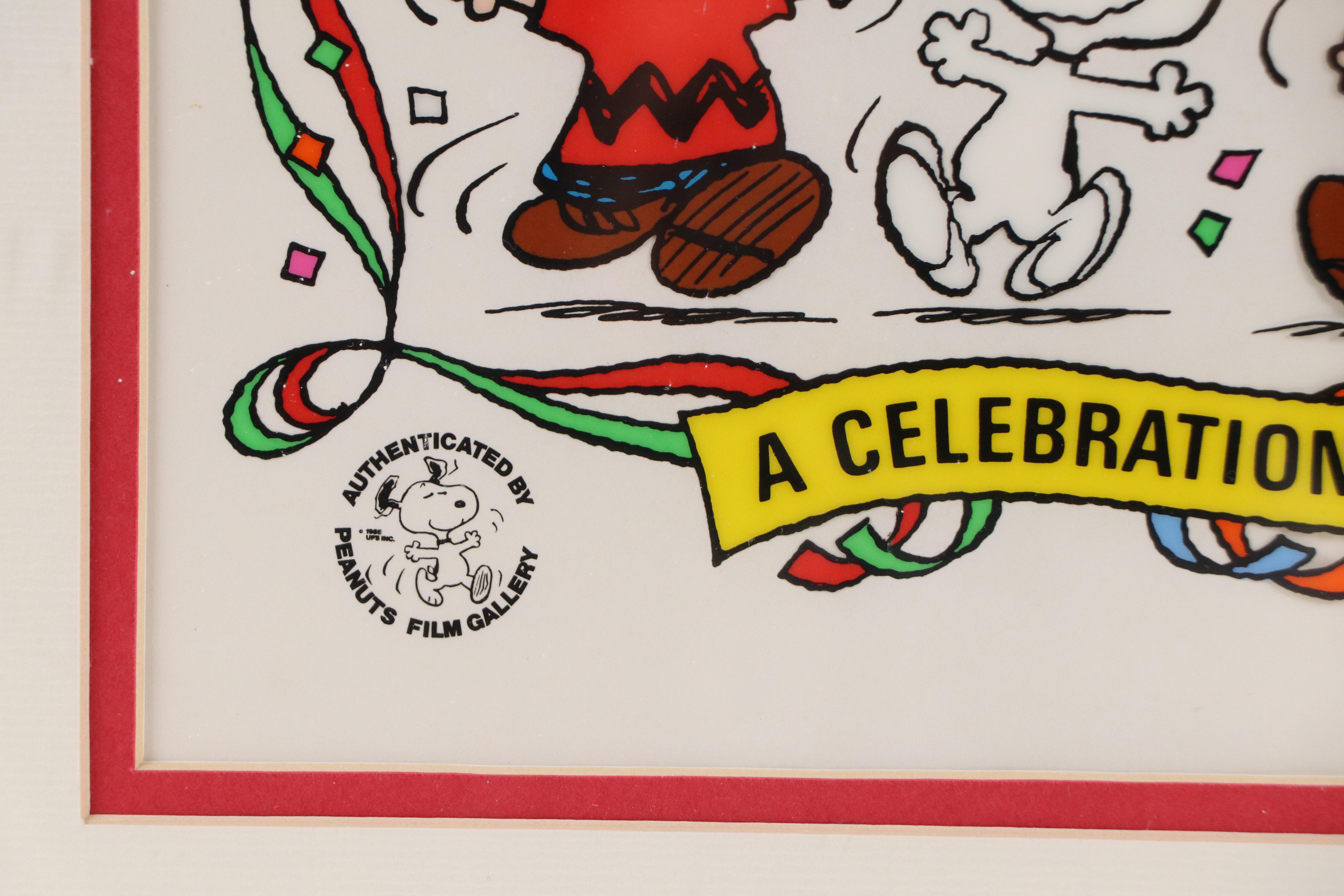 Peanuts Sericel "A Celebration" After Charles M. Schulz, 1994