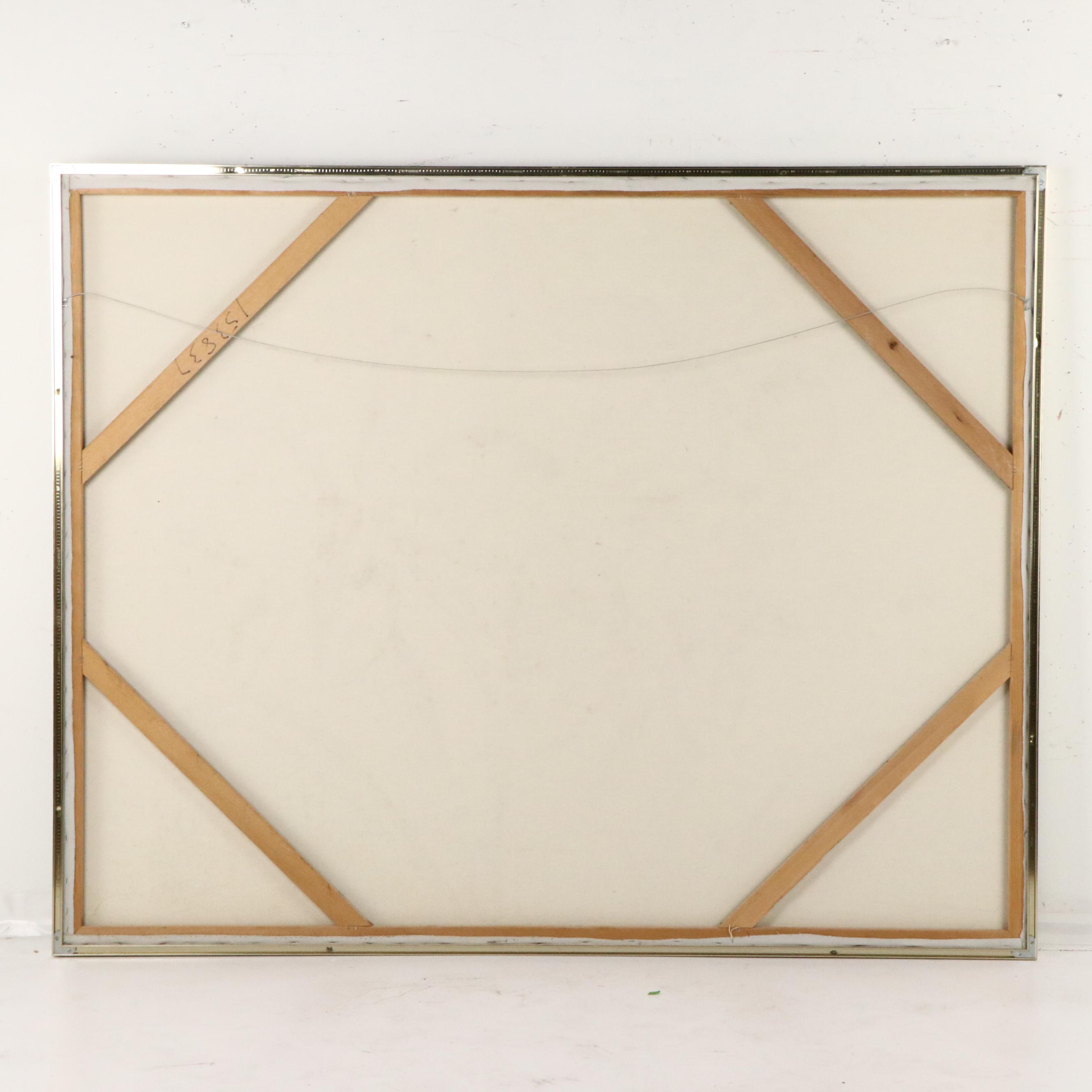 Lee Reynolds Vanguard Studios Large-Scale Acrylic Painting of Pink Orchids