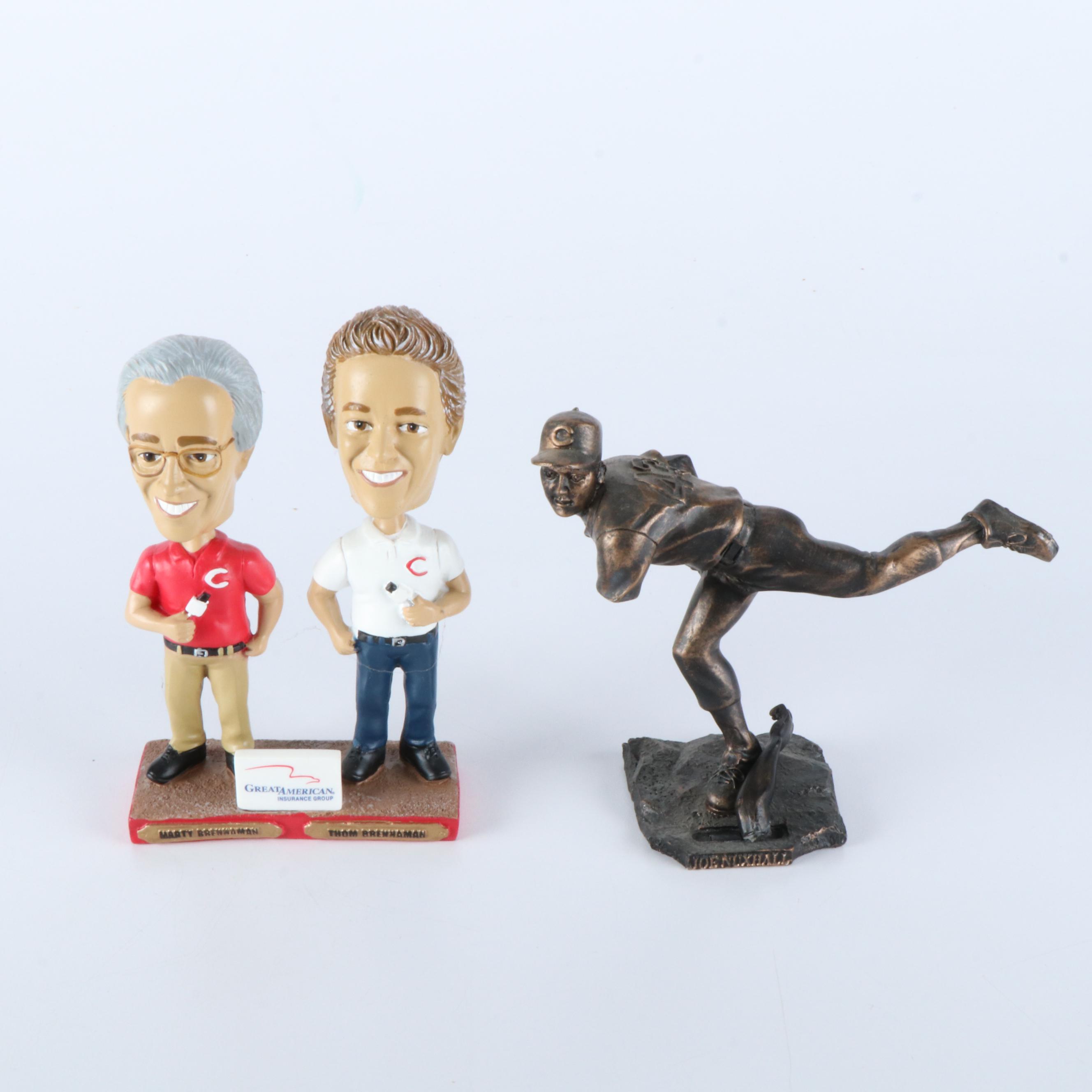 Marty Brennaman & Joe Nuxhall Cincinnati Reds Announcers Memorabilia Group