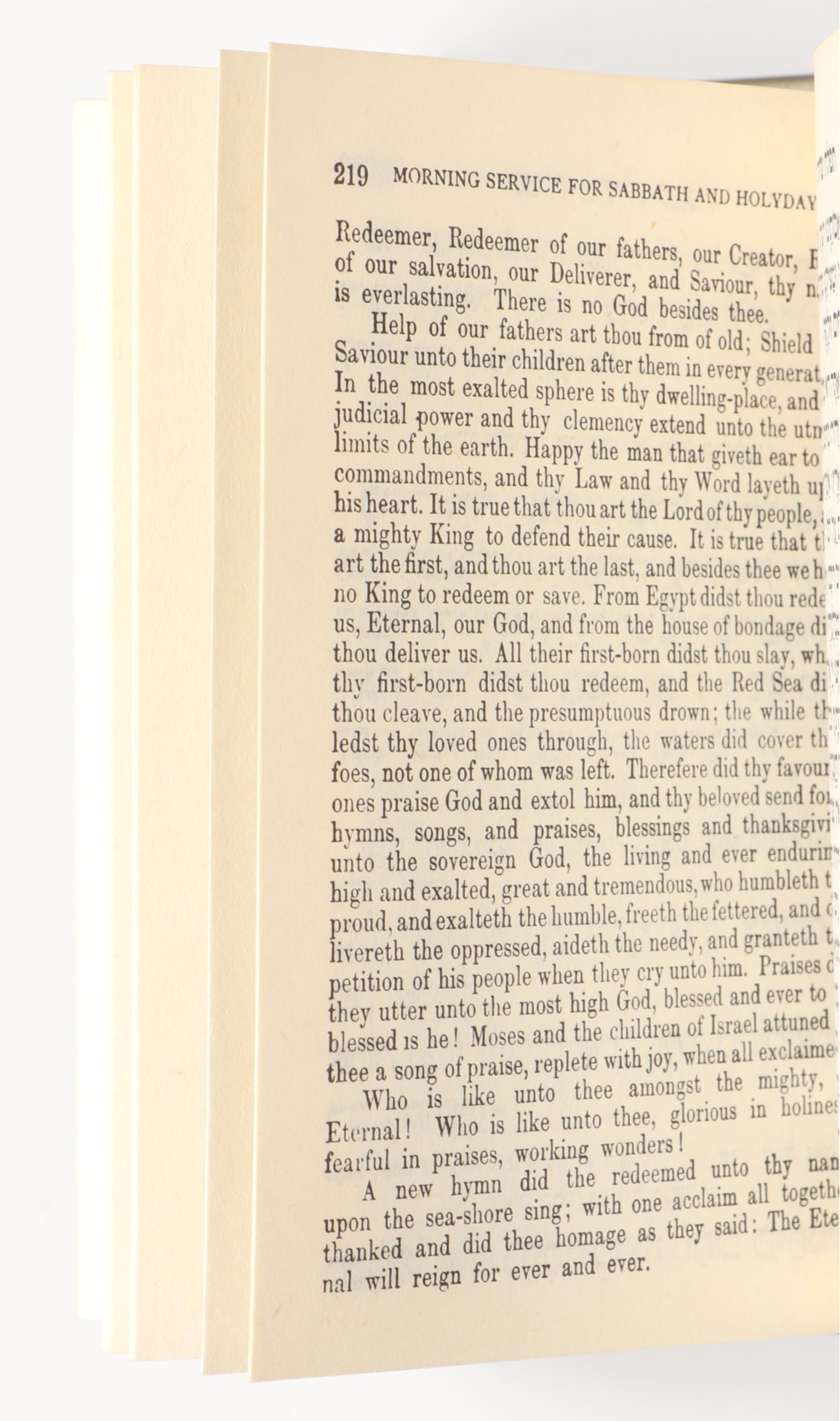 Hebrew and English Siddur Avodat Israel Prayer Book with Metal Cover, 1969