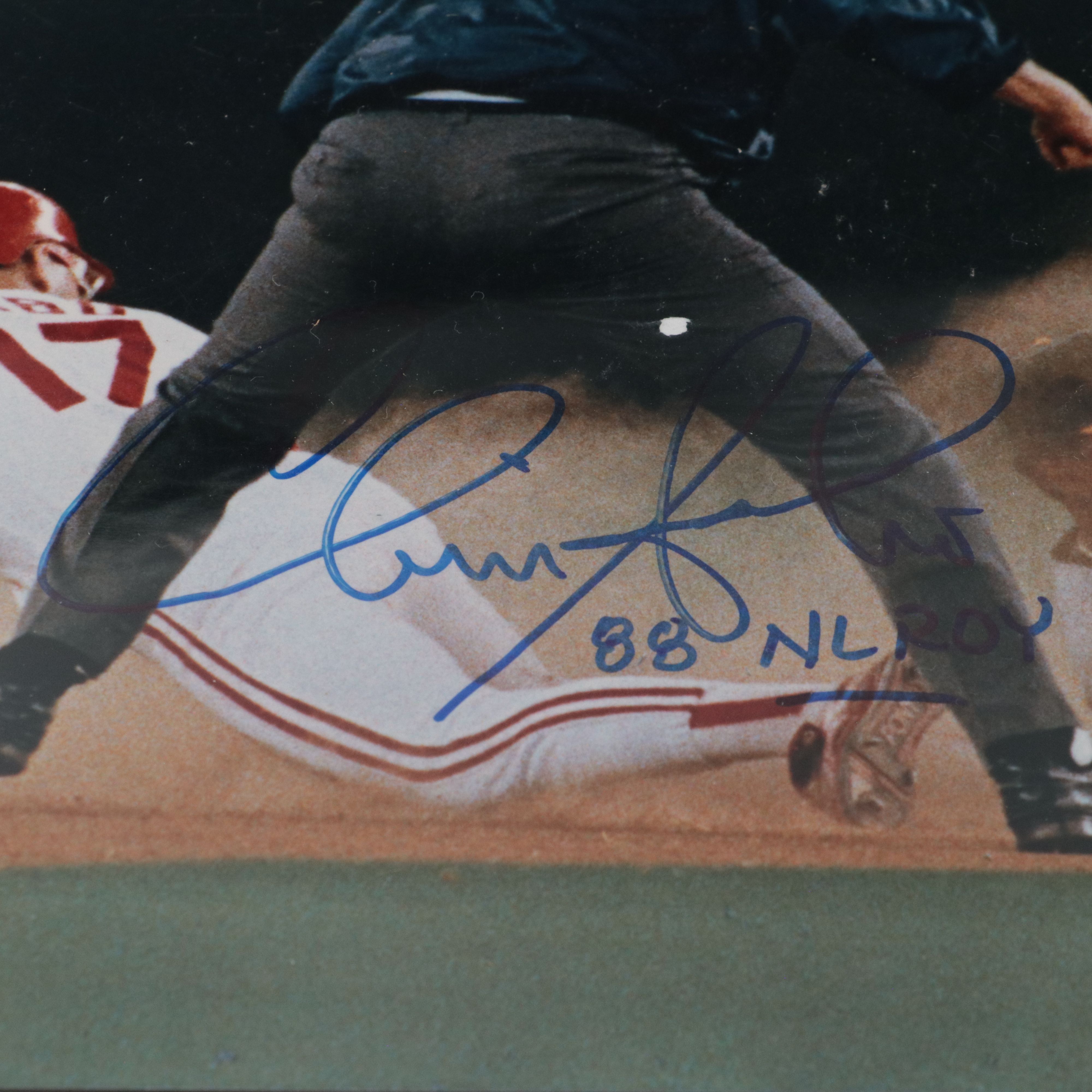 Four Signed Cincinnati Reds Photos, Bench, Browning, Sabo