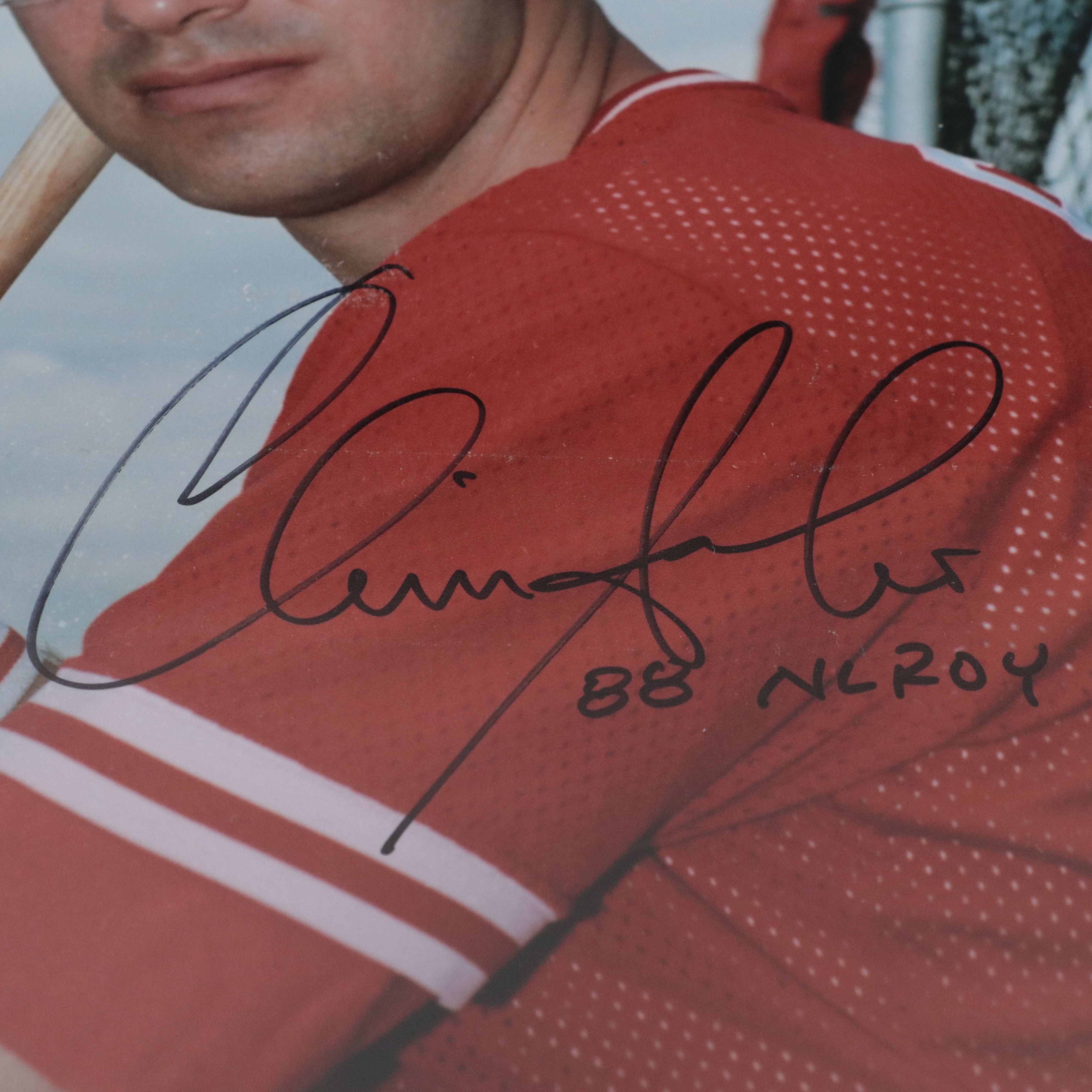 Four Signed Cincinnati Reds Photos, Bench, Browning, Sabo