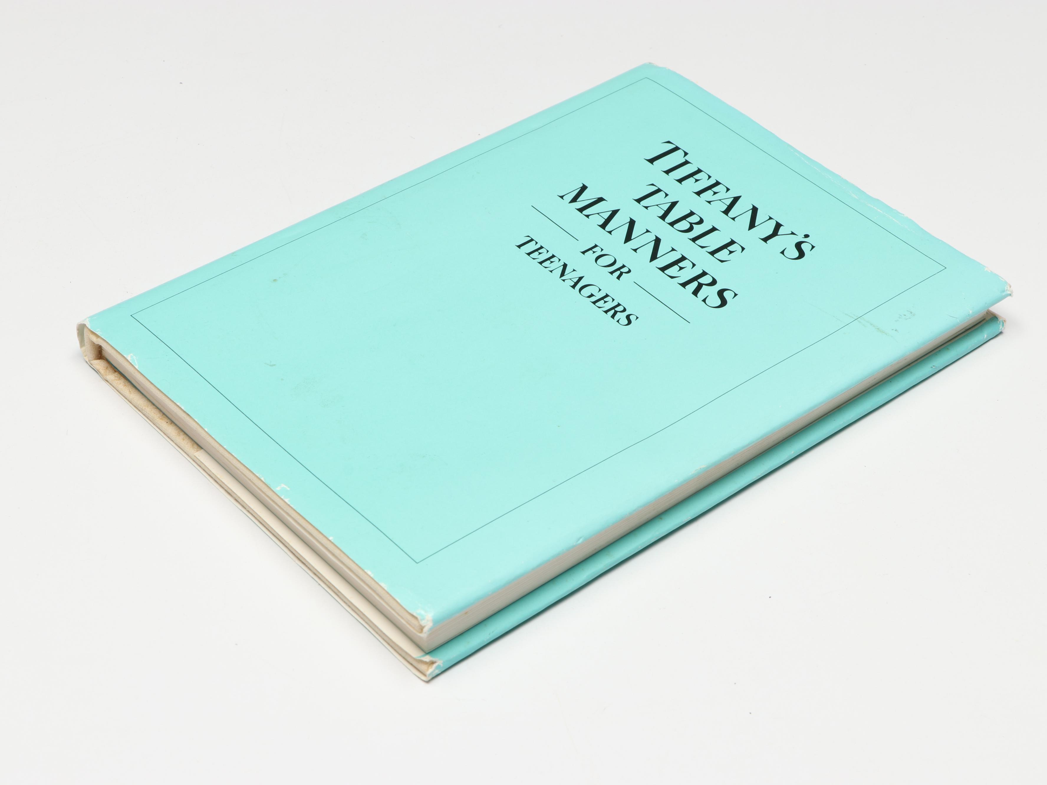 Illustrated "Tiffany's Table Manners for Teenagers" by Walter Hoving, 1989