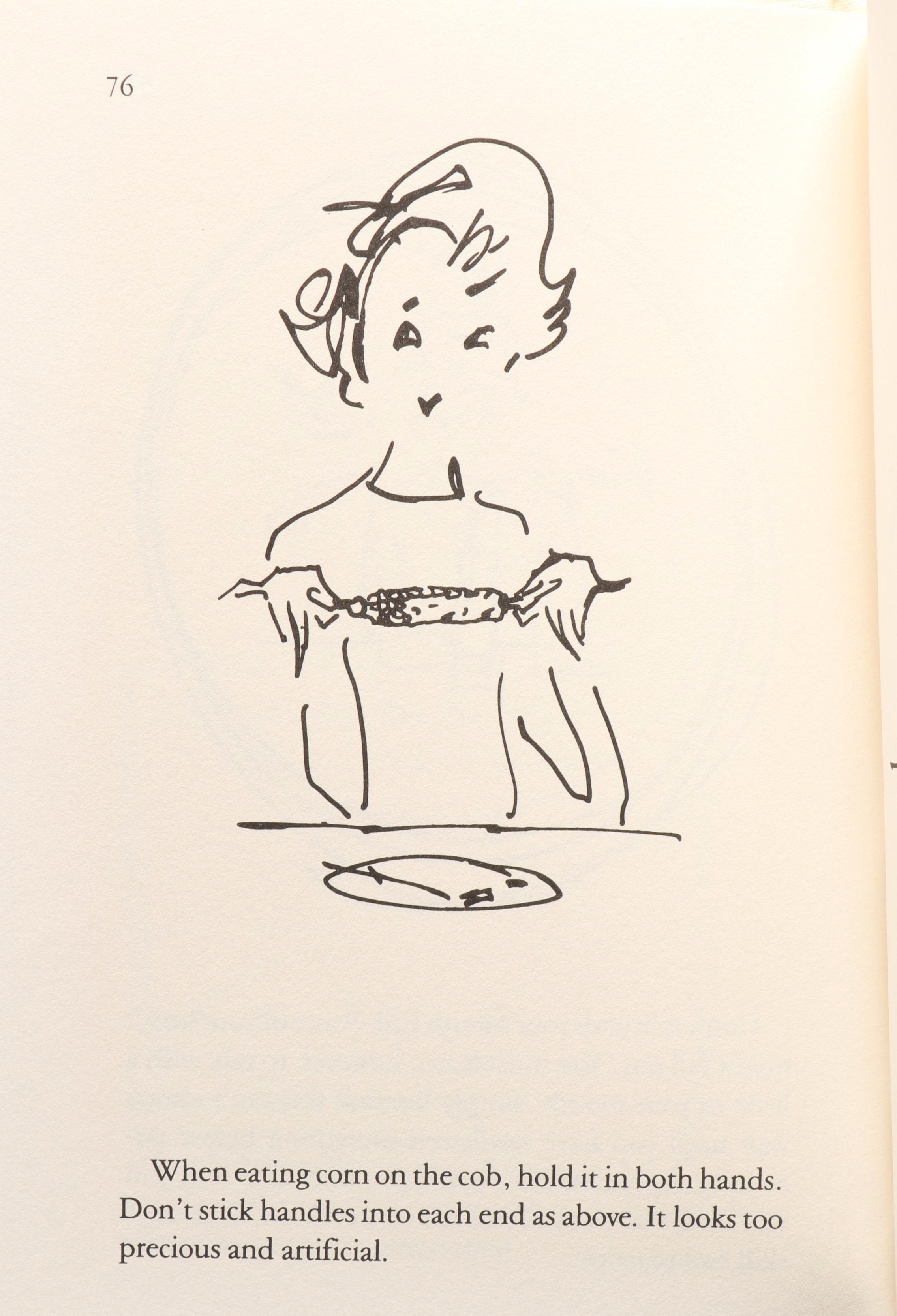 Illustrated "Tiffany's Table Manners for Teenagers" by Walter Hoving, 1989