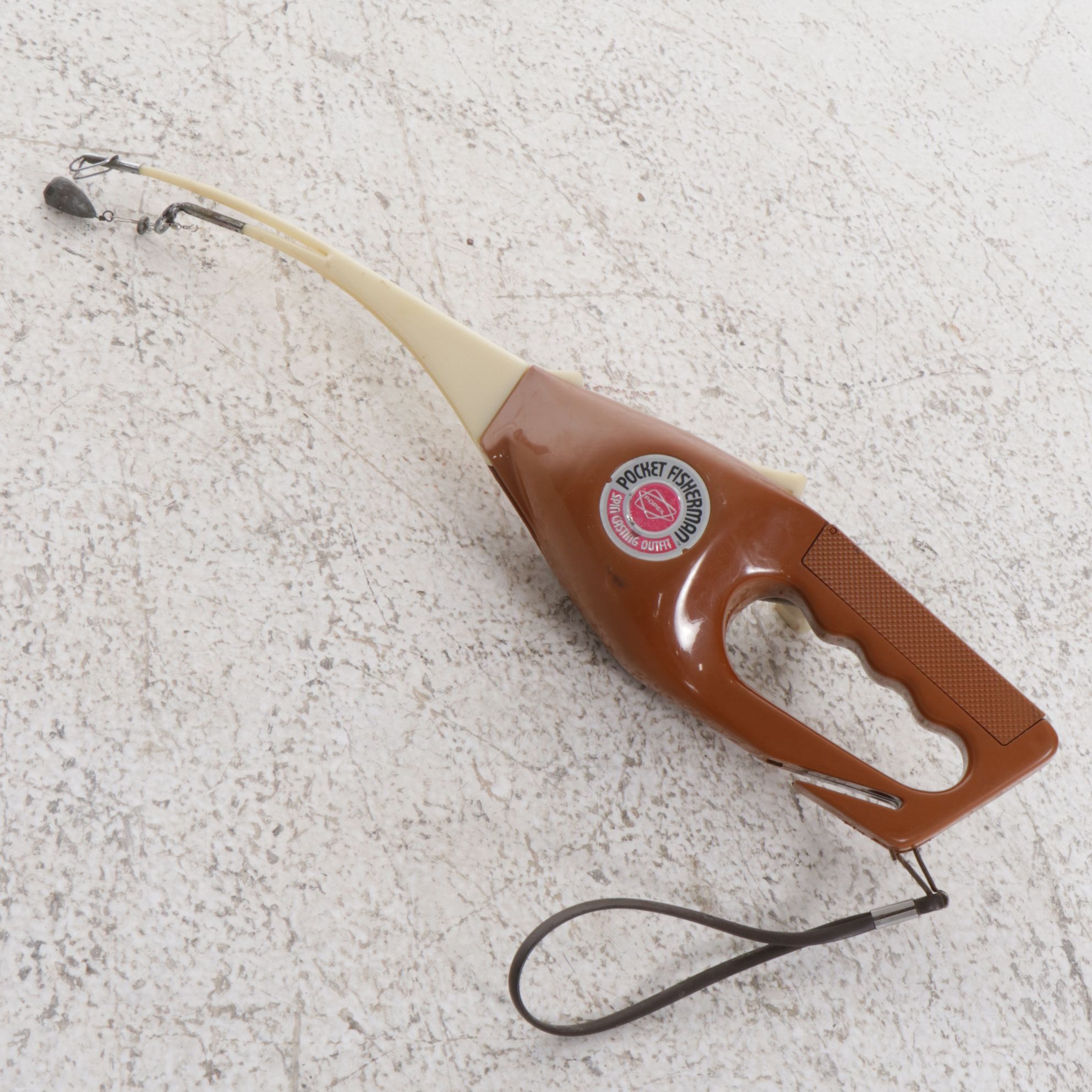 Popeil "Pocket Fisherman", Bamboo Fly Rod, and Other Fishing Gear