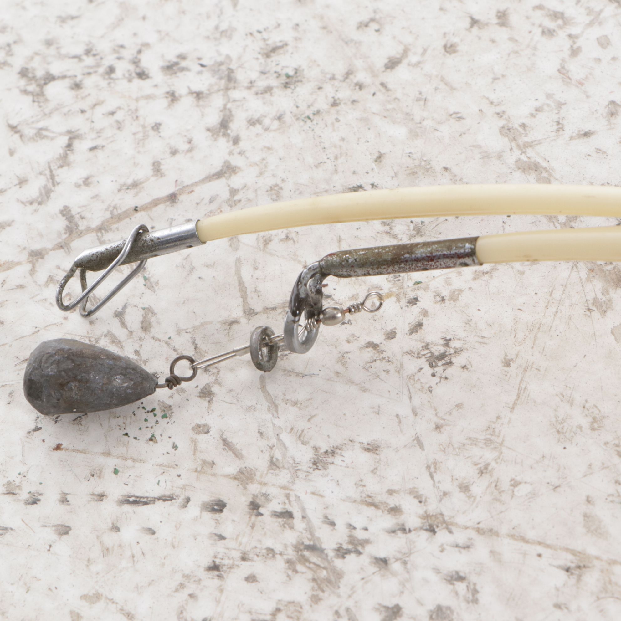 Popeil "Pocket Fisherman", Bamboo Fly Rod, and Other Fishing Gear