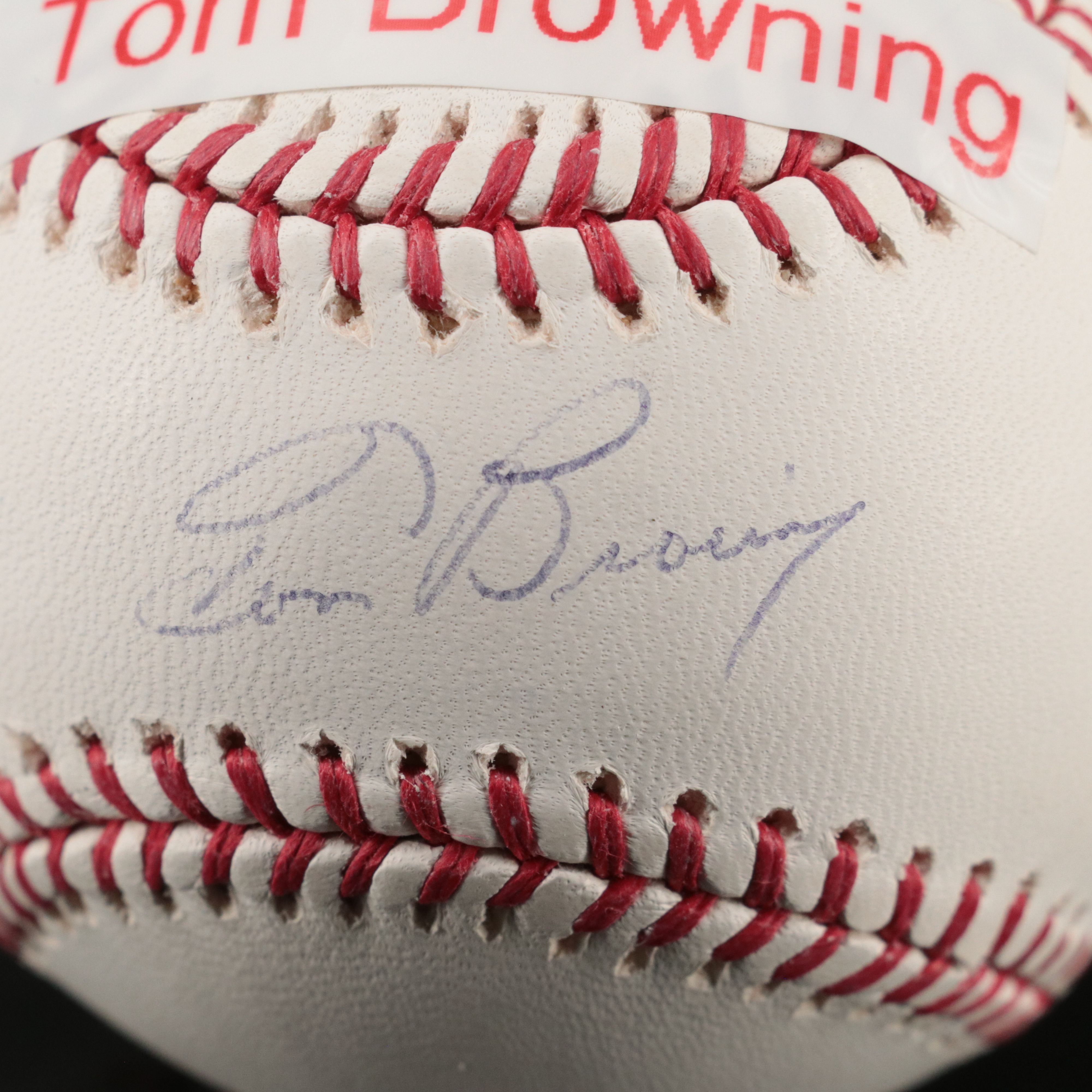 Cincinnati Reds/Florence Freedom Tom Browning Bobbleheads and Signed Balls