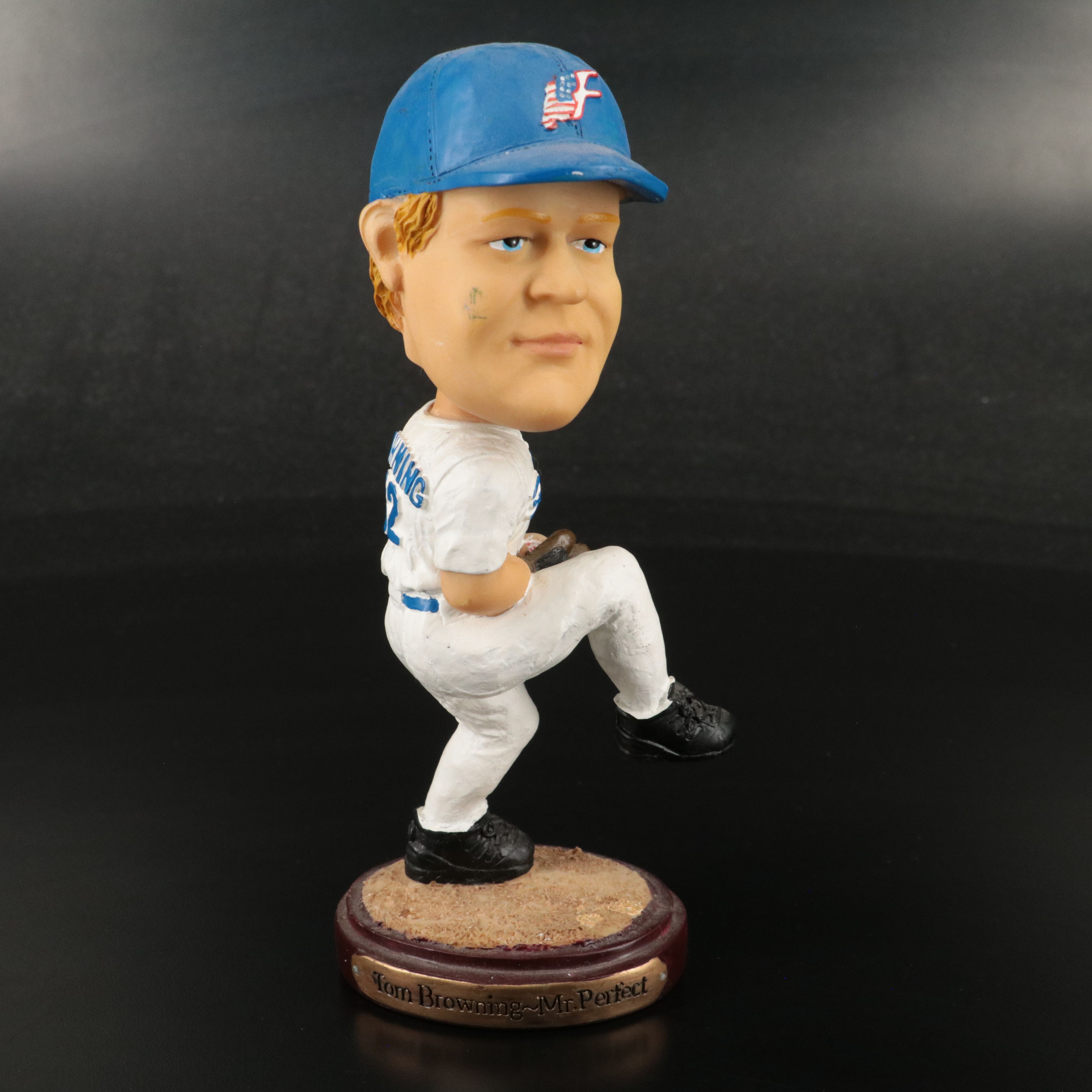 Cincinnati Reds/Florence Freedom Tom Browning Bobbleheads and Signed Balls