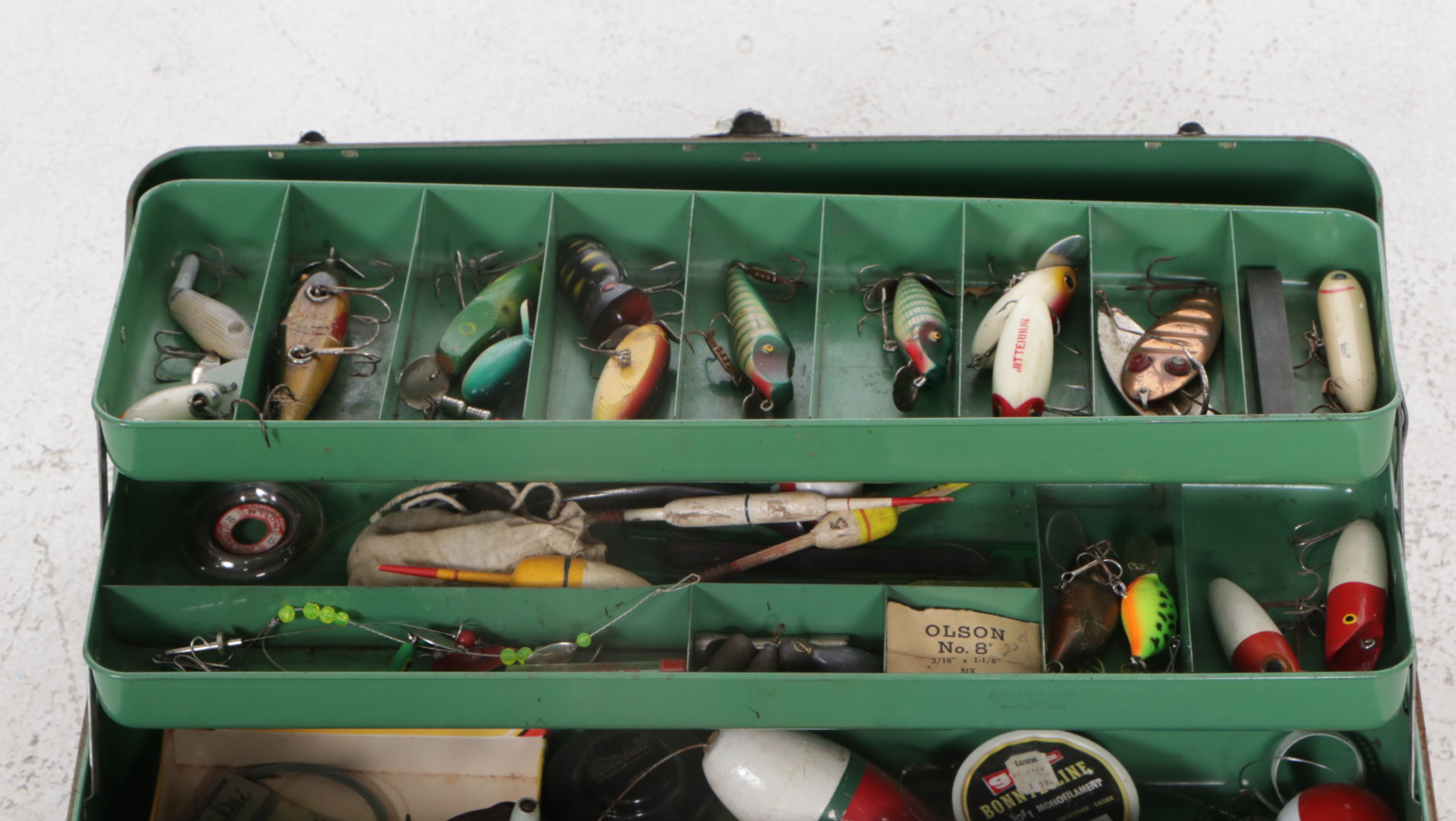 Popeil "Pocket Fisherman", Bamboo Fly Rod, and Other Fishing Gear