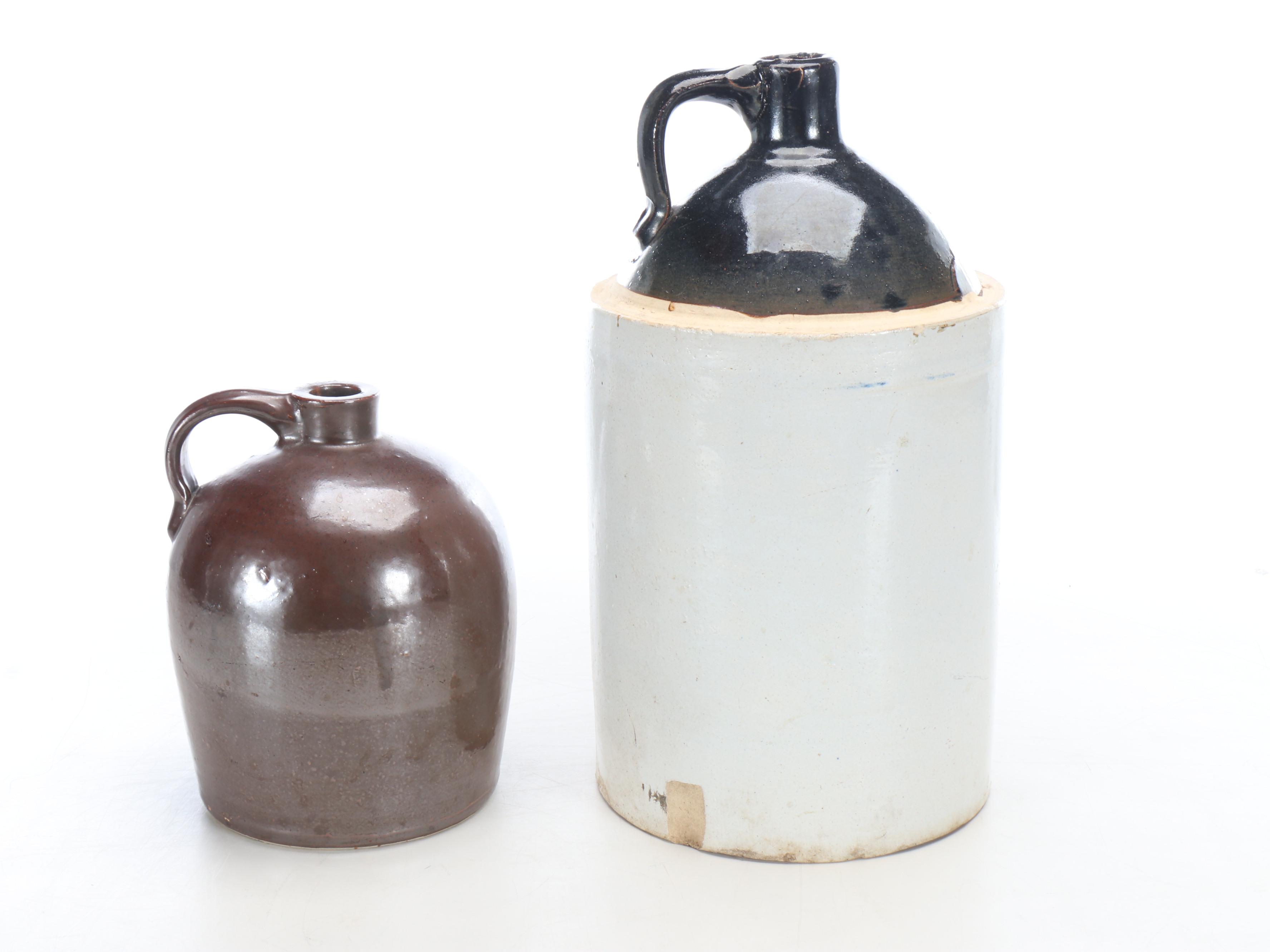 Salt Glazed Stoneware Jugs
