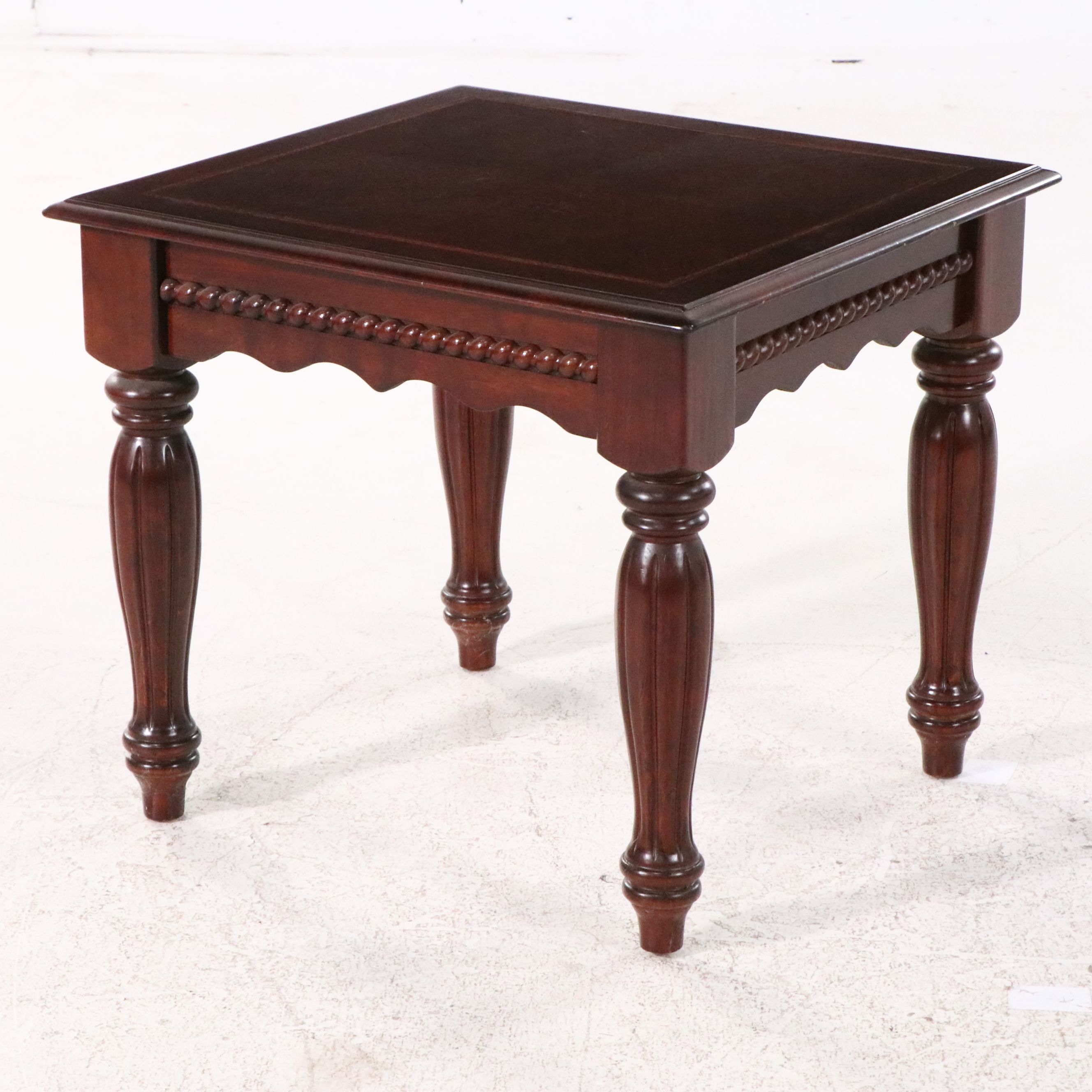 Country Sheraton Style Mahogany End Table
