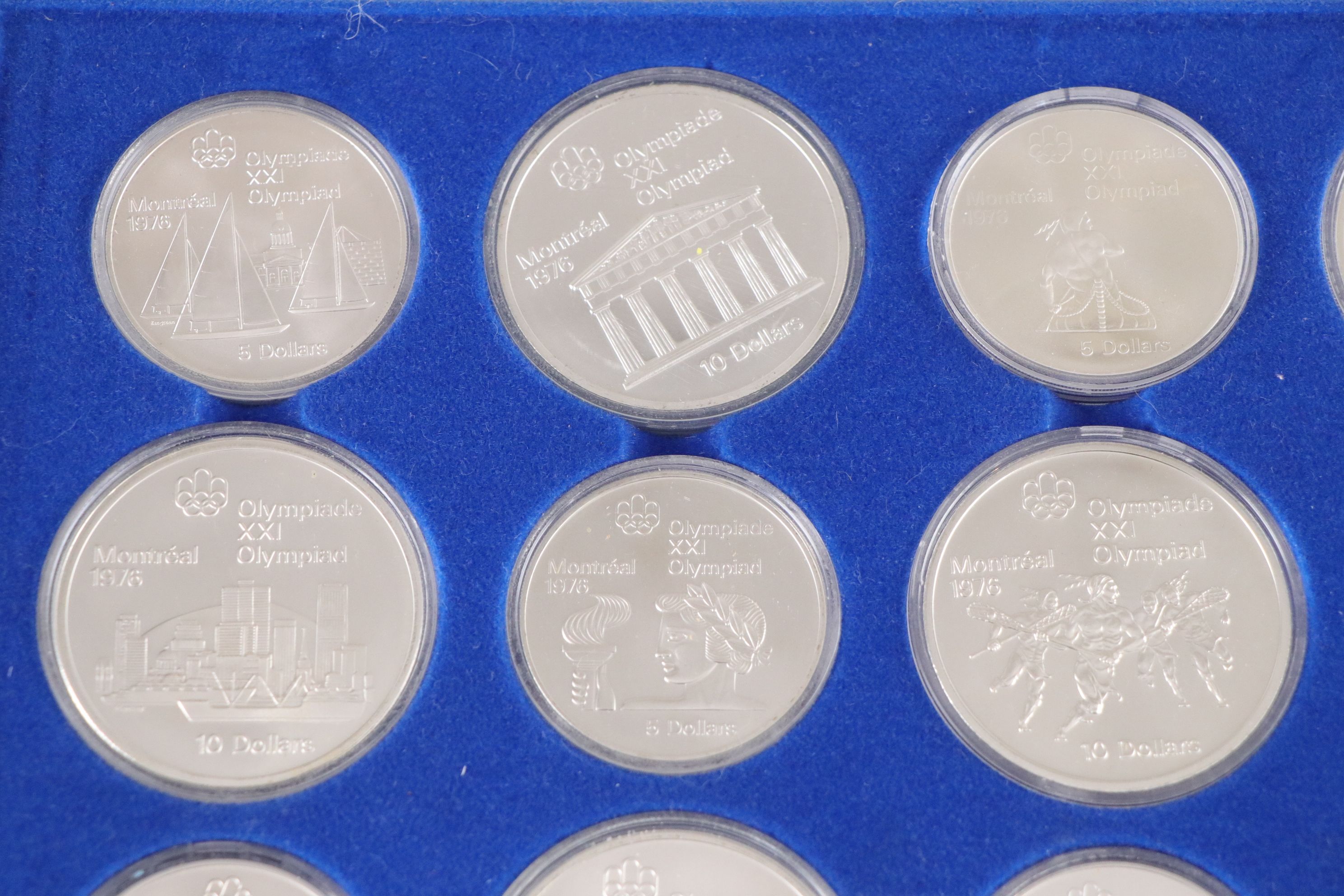 1976 Montreal Olympics Commemorative Silver Coin Set