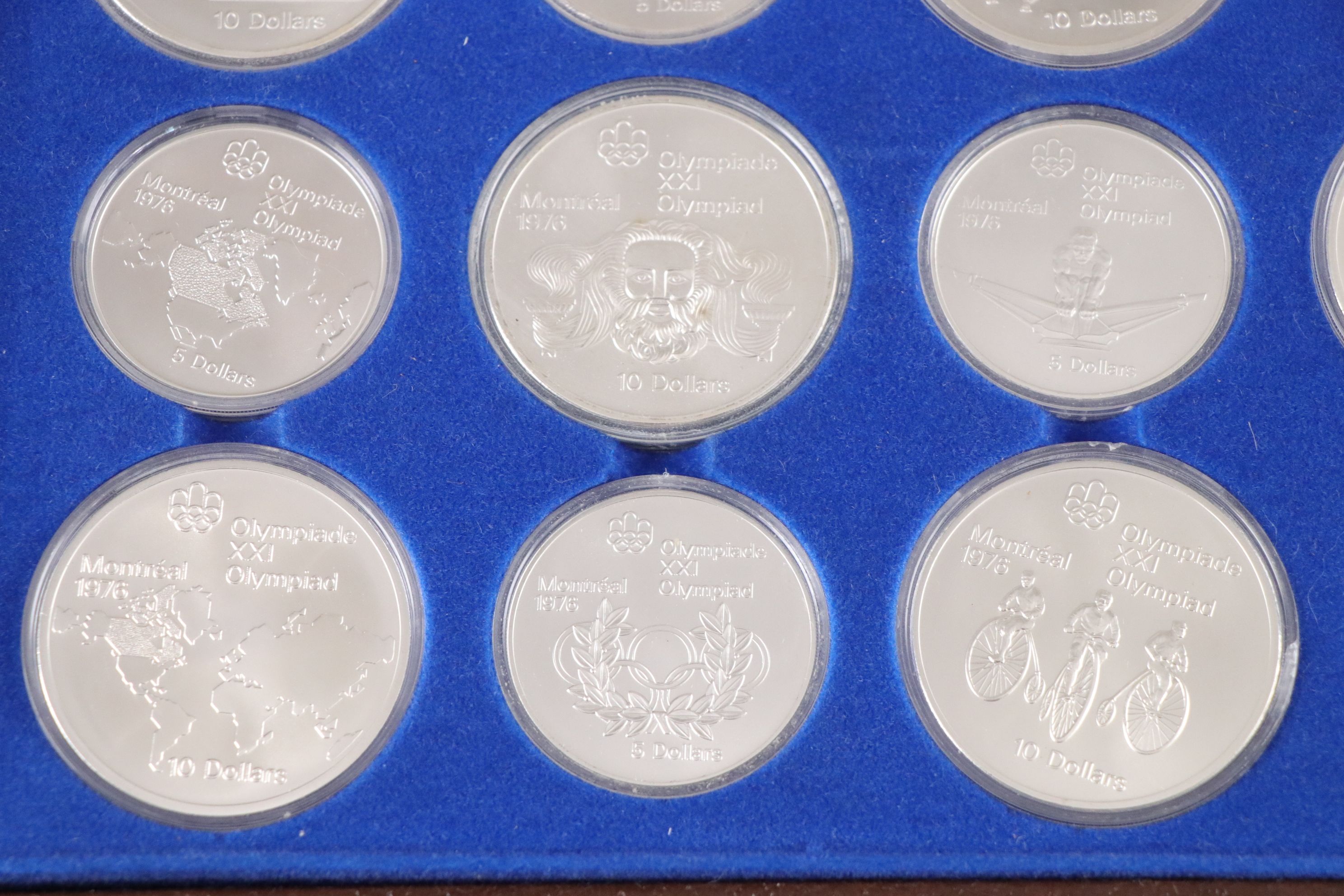 1976 Montreal Olympics Commemorative Silver Coin Set